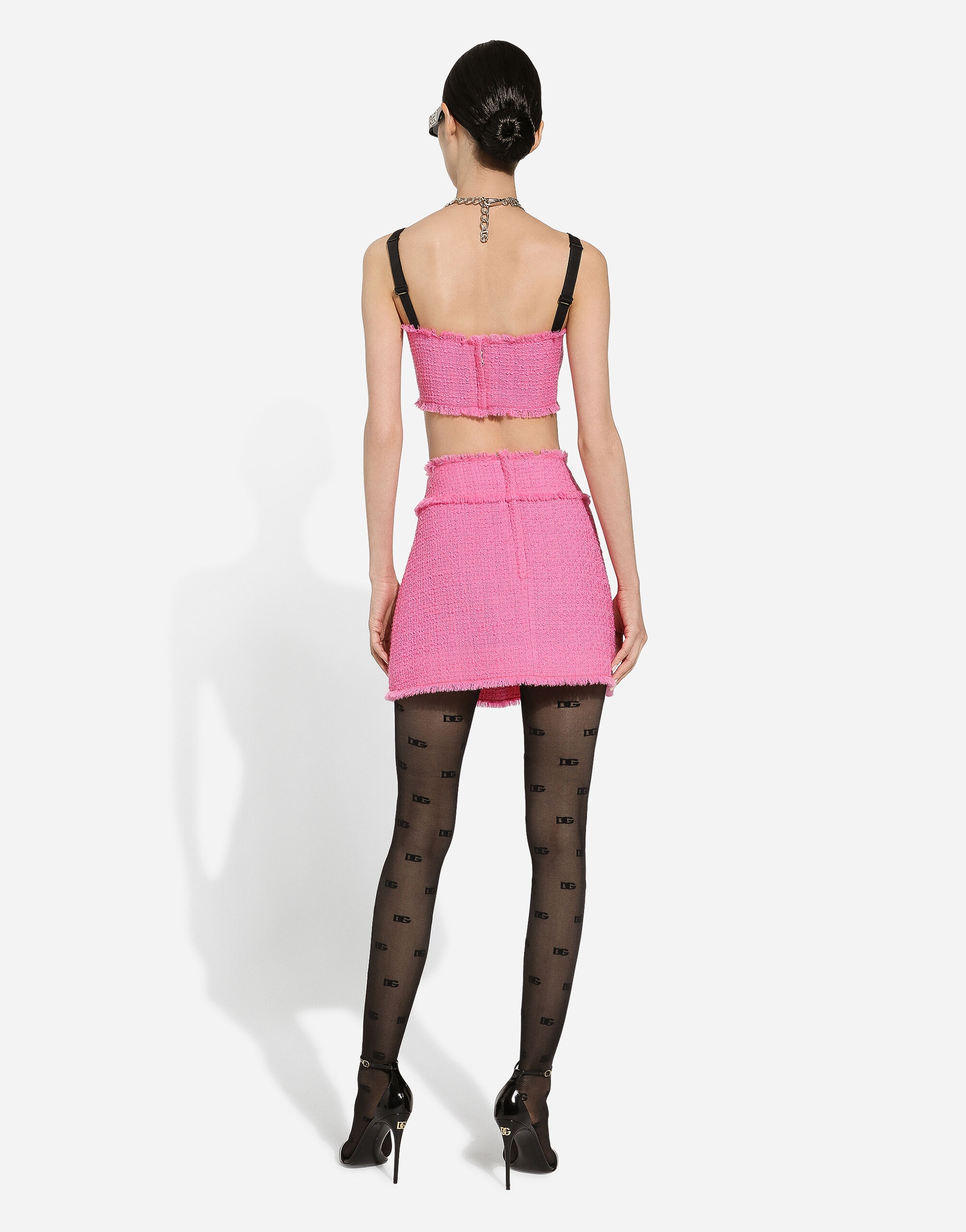 Raschel tweed miniskirt - 3