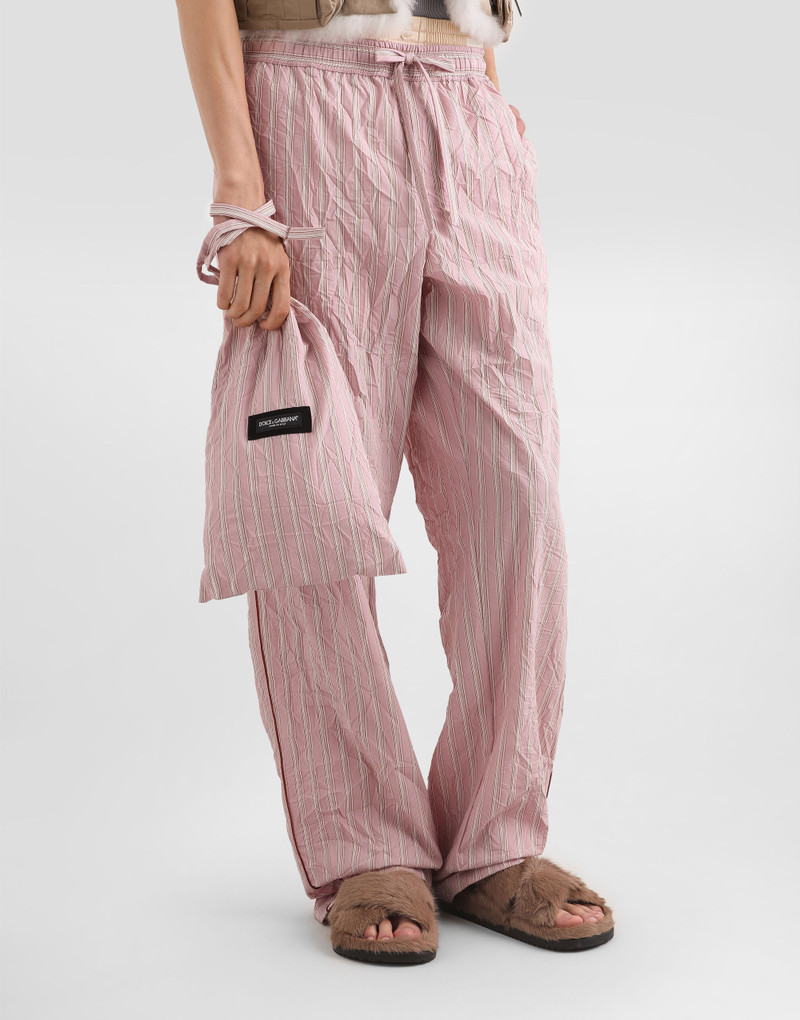 Dolce & Gabbana Striped froissé crossbody bag outlook