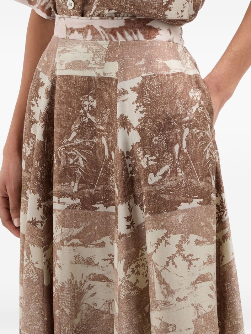 Aloe A-line midi skirt 5