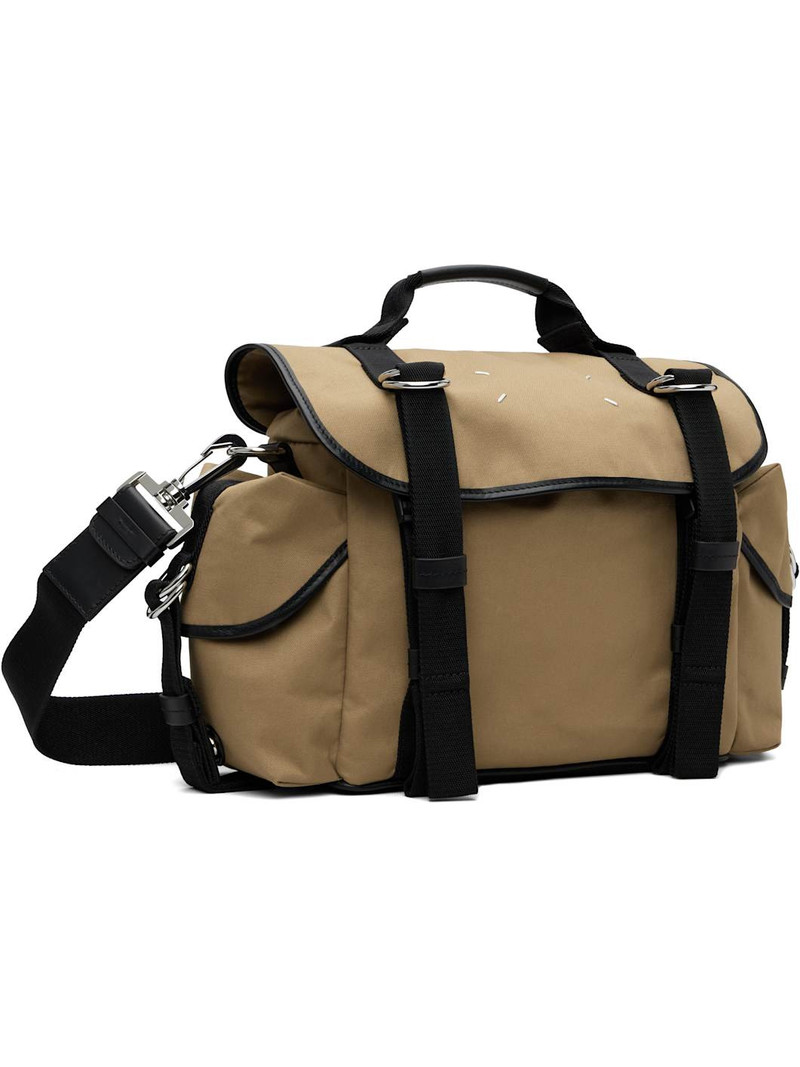 Maison Margiela Beige & Black High Tech Messenger Small Bag outlook