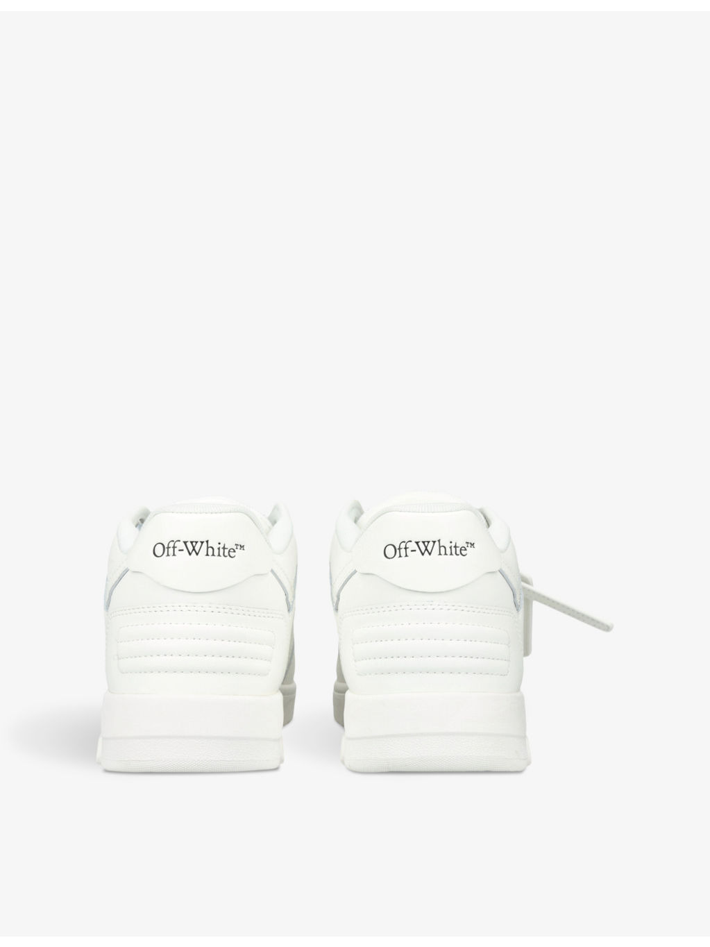 Out Of Office logo-embroidered leather low-top trainers - 4