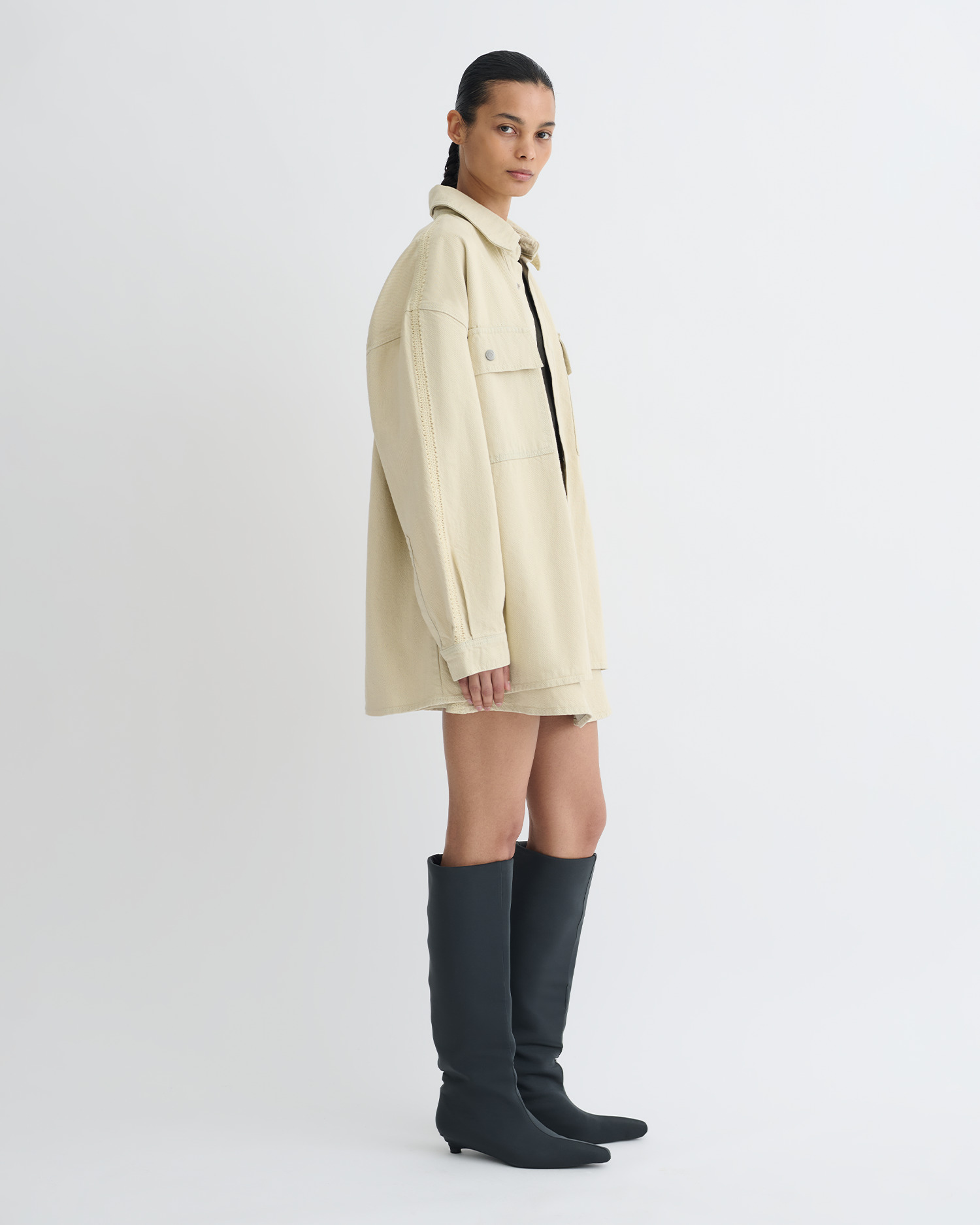 Oversized Denim Shirt - 3