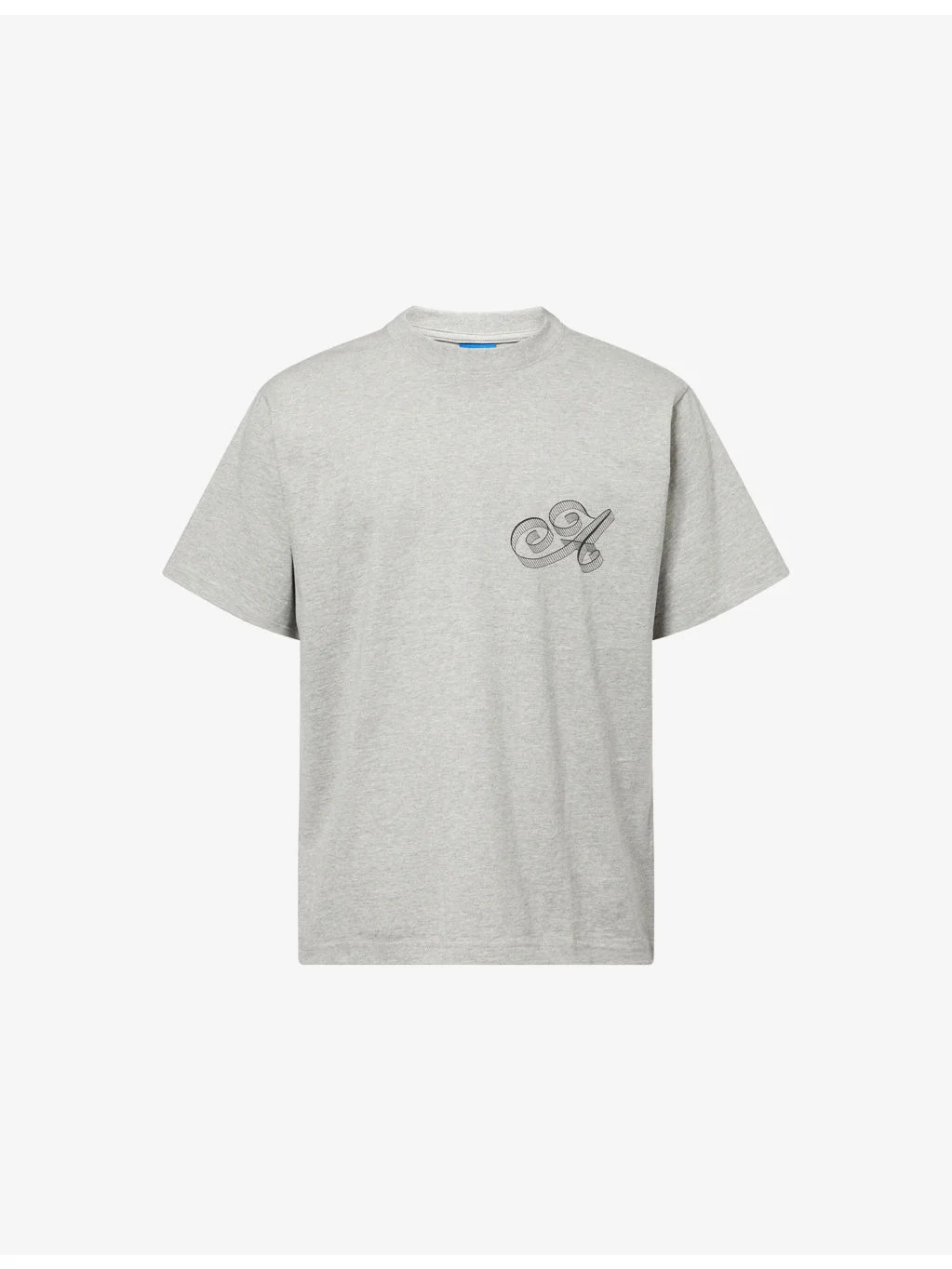 Script Crewneck Cotton-Jersey T-Shirt - 1