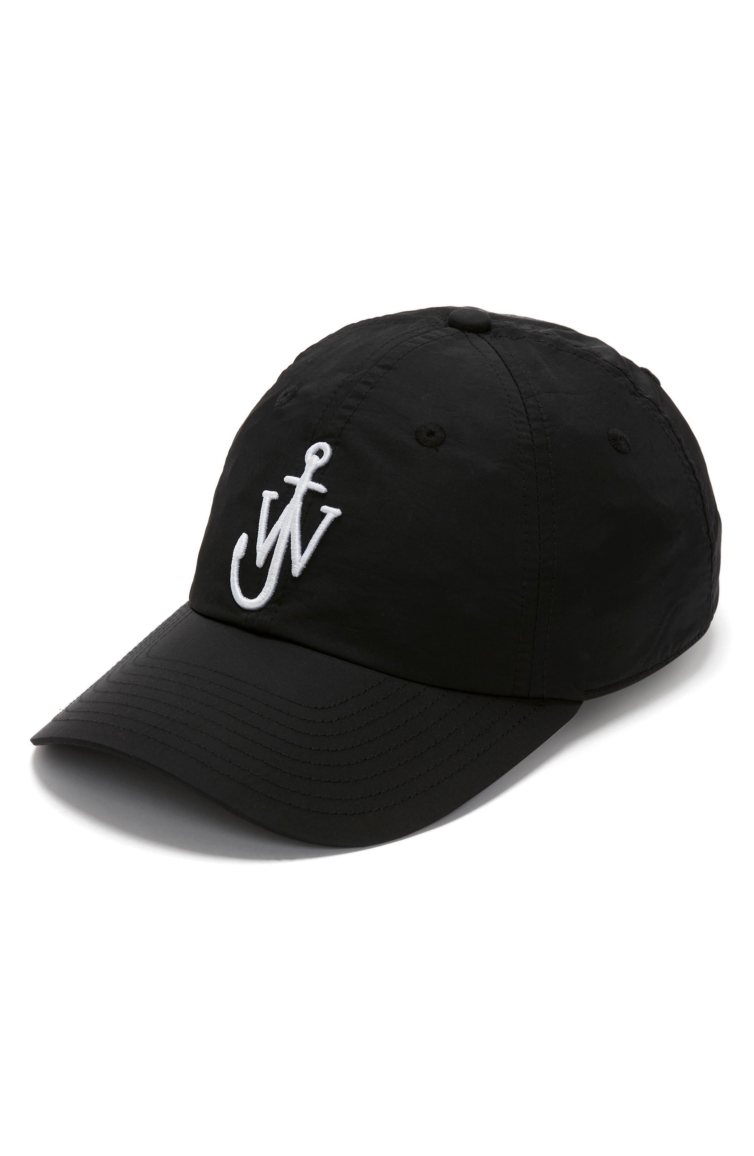 JW Anderson Anchor Logo Adjustable Baseball Cap in Black at Nordstrom - 1