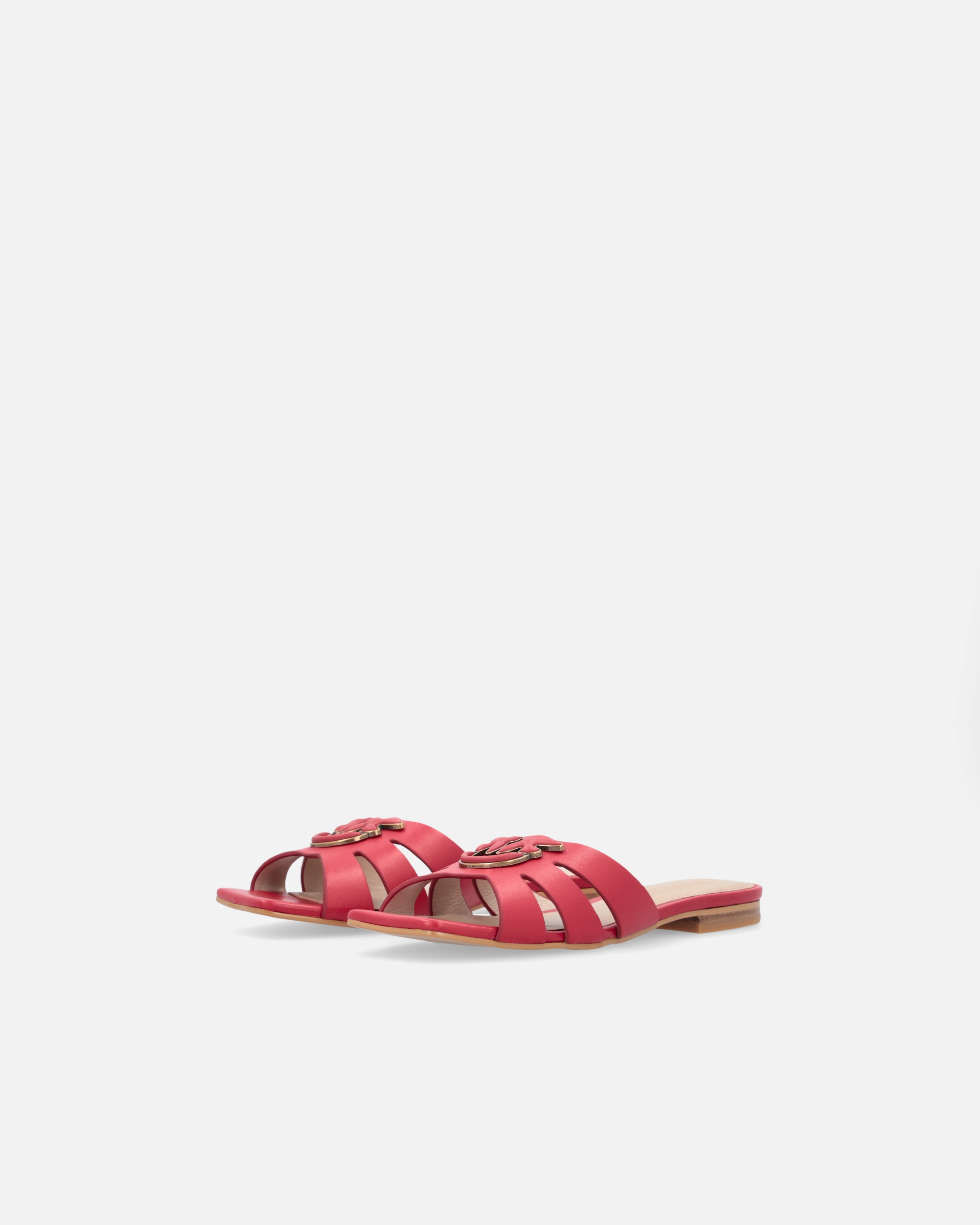 NAPPA LEATHER SLIP-ONS WITH BIRD LOGO - 6