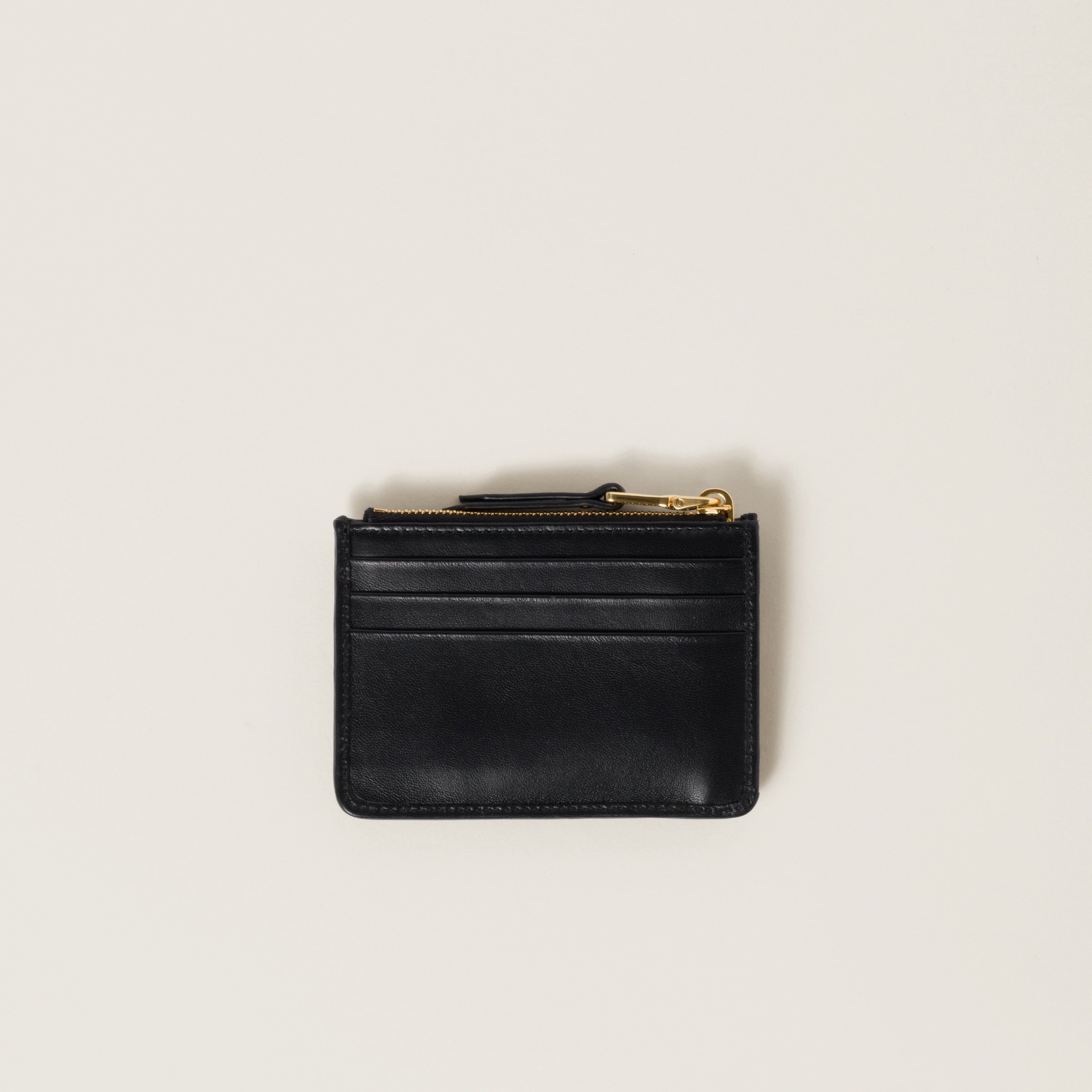 Matelassé nappa leather card holder - 2