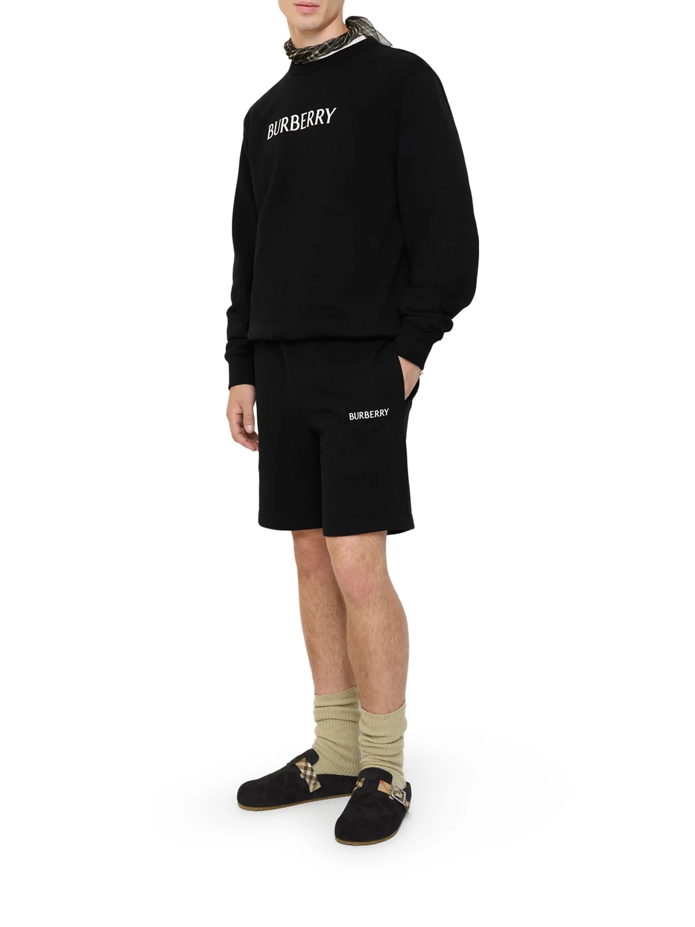 COTTON SHORTS WITH LOGO - 1