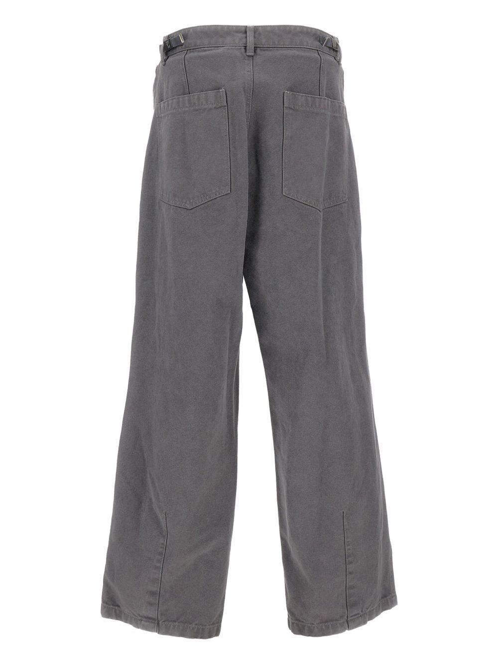 layered-panel jeans - 2