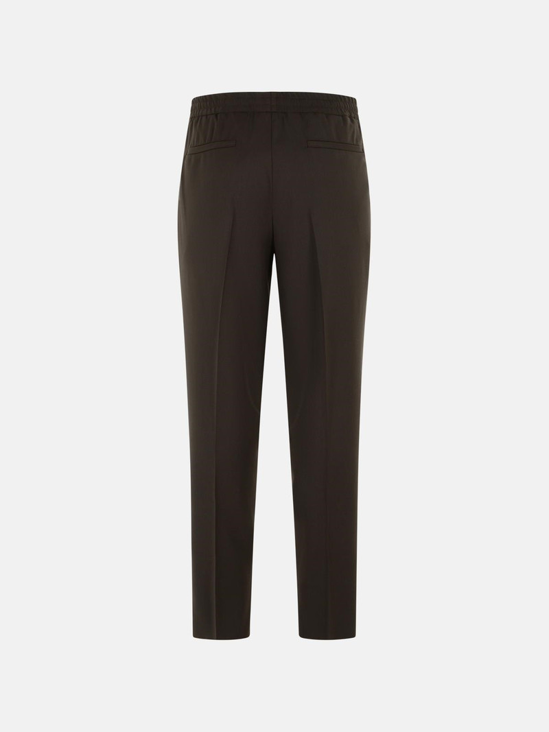 ZEGNA BROWN WOOL BLEND TROUSERS outlook