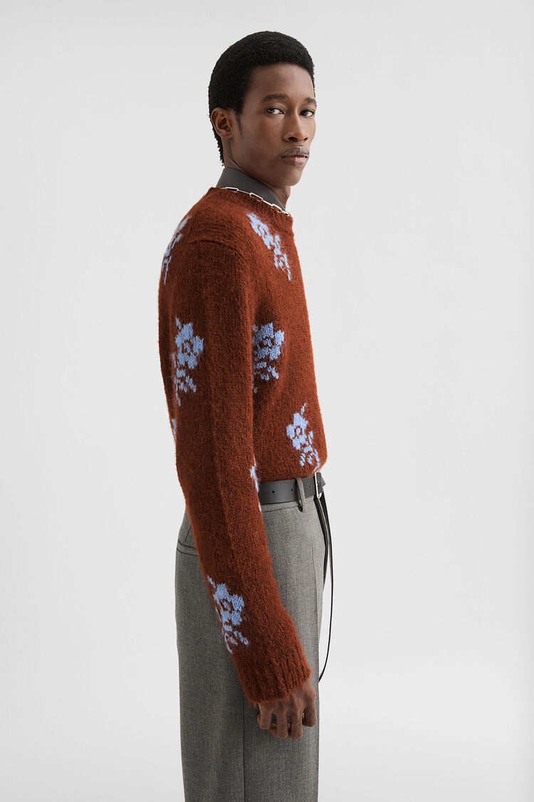 Wool Blend Crew-Neck Sweater - 2