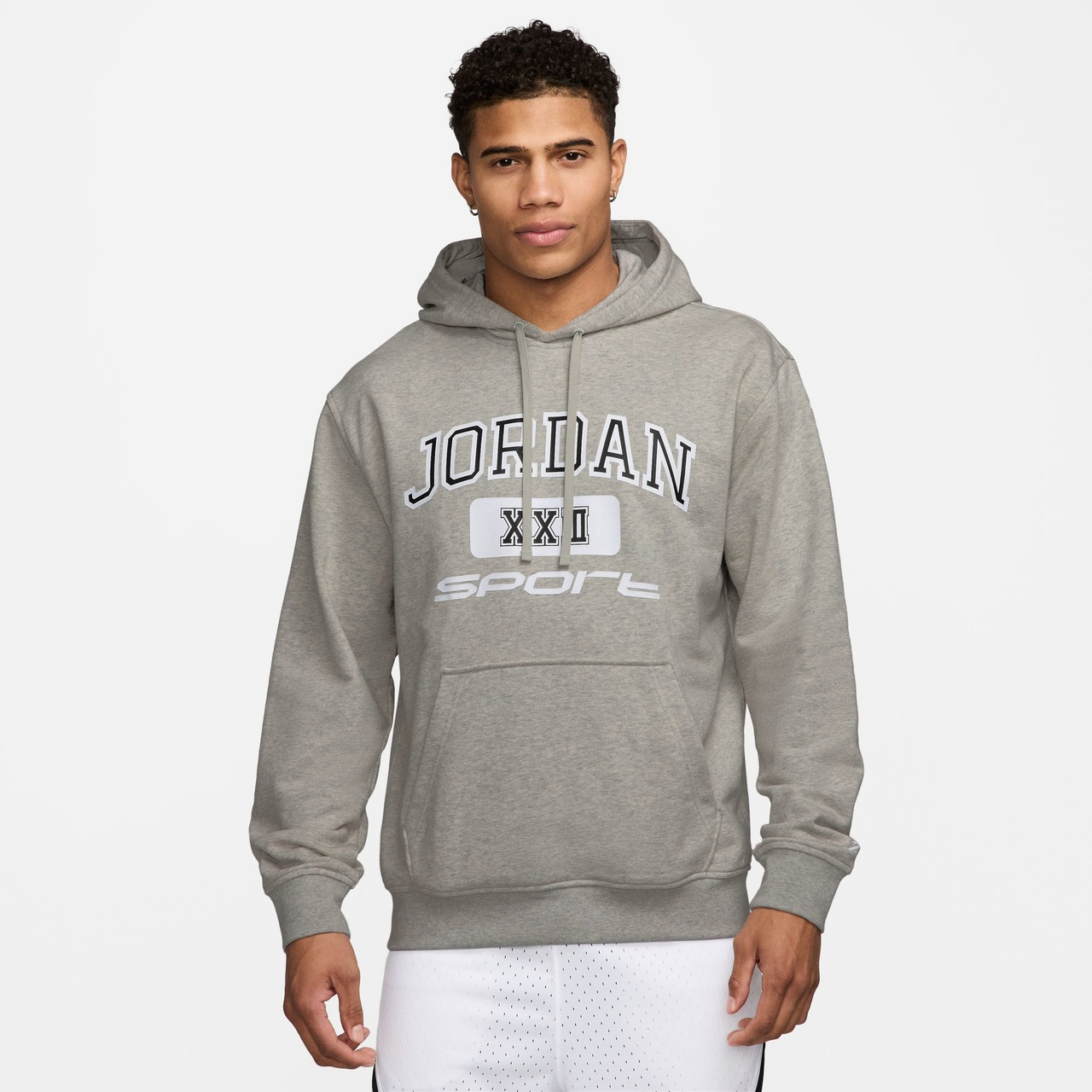 Jordan Mens Jordan Dri-FIT Sport Crossover GFX Pullover Hoodie - 1