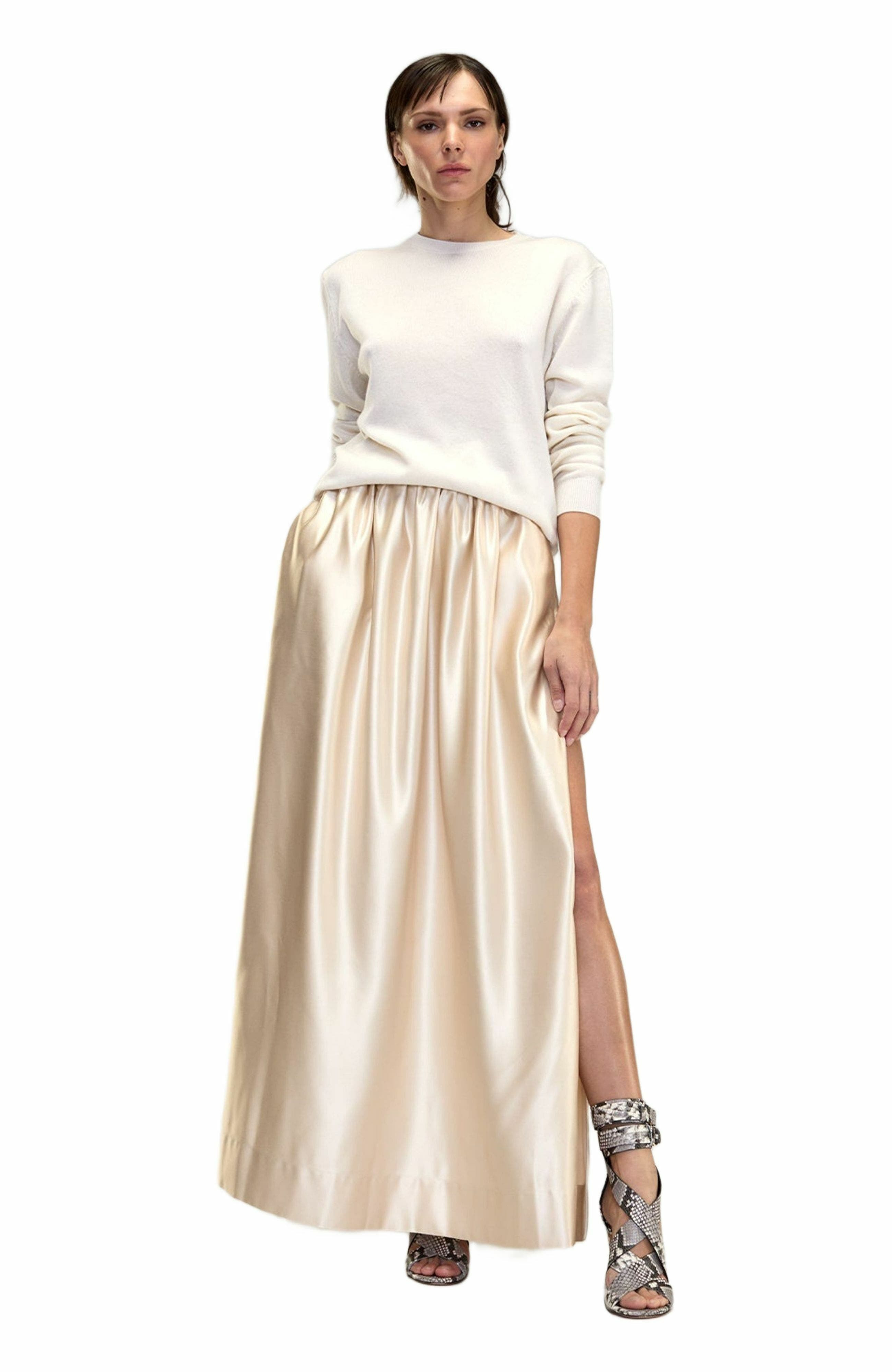 Cynthia Rowley Belle Maxi Skirt in Champagne at Nordstrom - 1
