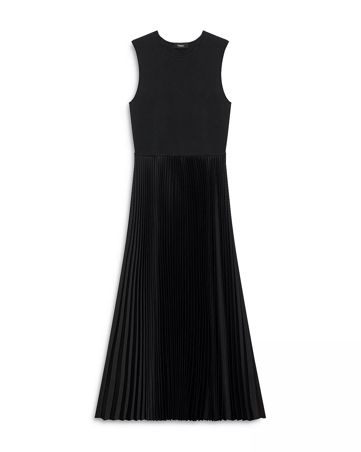 Satin Pleated Skirt Midi Dress - 5