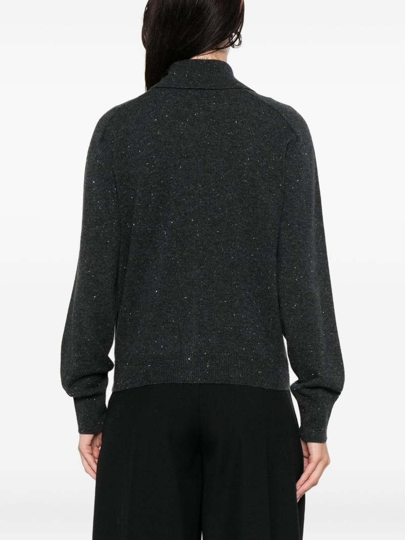 polo-collar cardigan 4