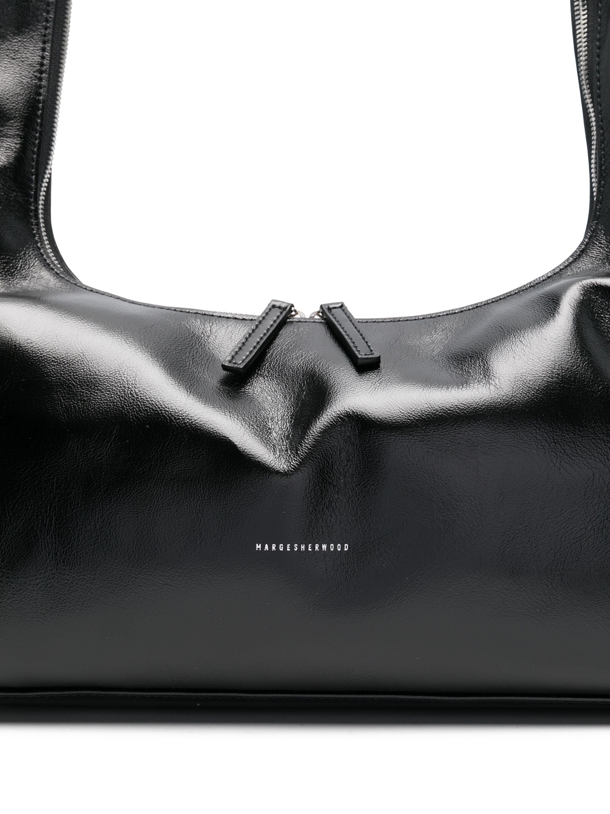 Large Leather Shoulder Bag - 3