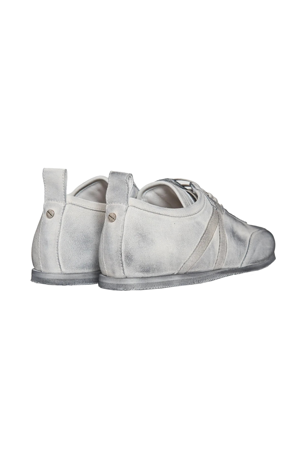 Ann Demeulemeester Siru Soft Low-Top Boxing Sneakers White - 3
