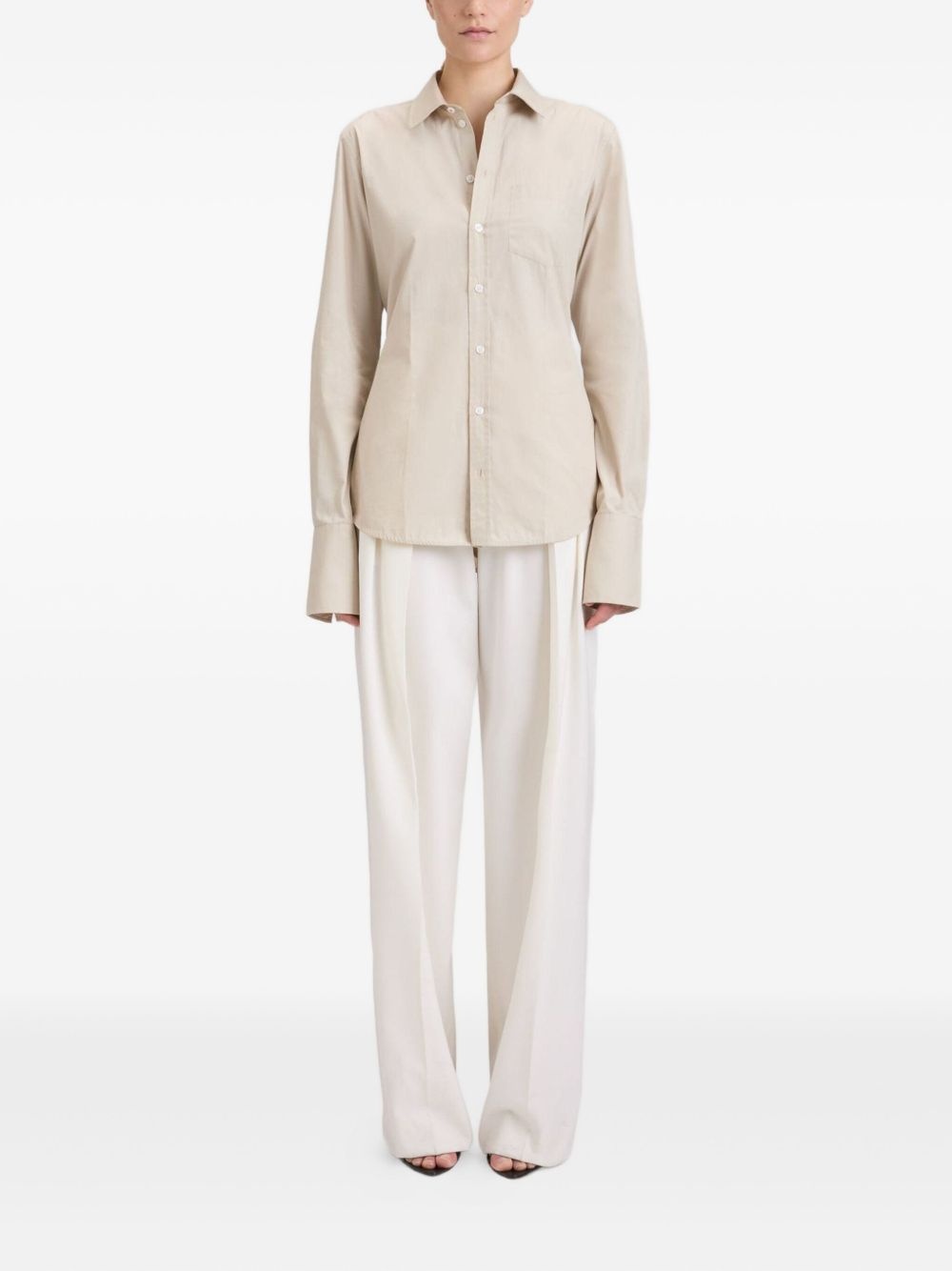 button-fastening shirt - 2