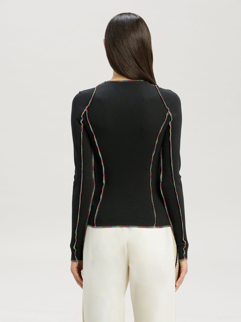 Rainbow Stitching Fit T-Shirt 5