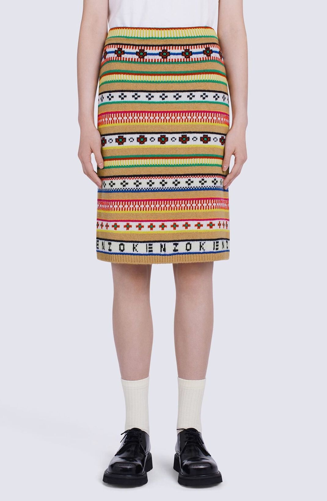 'Fairisle' jacquard skirt - 4