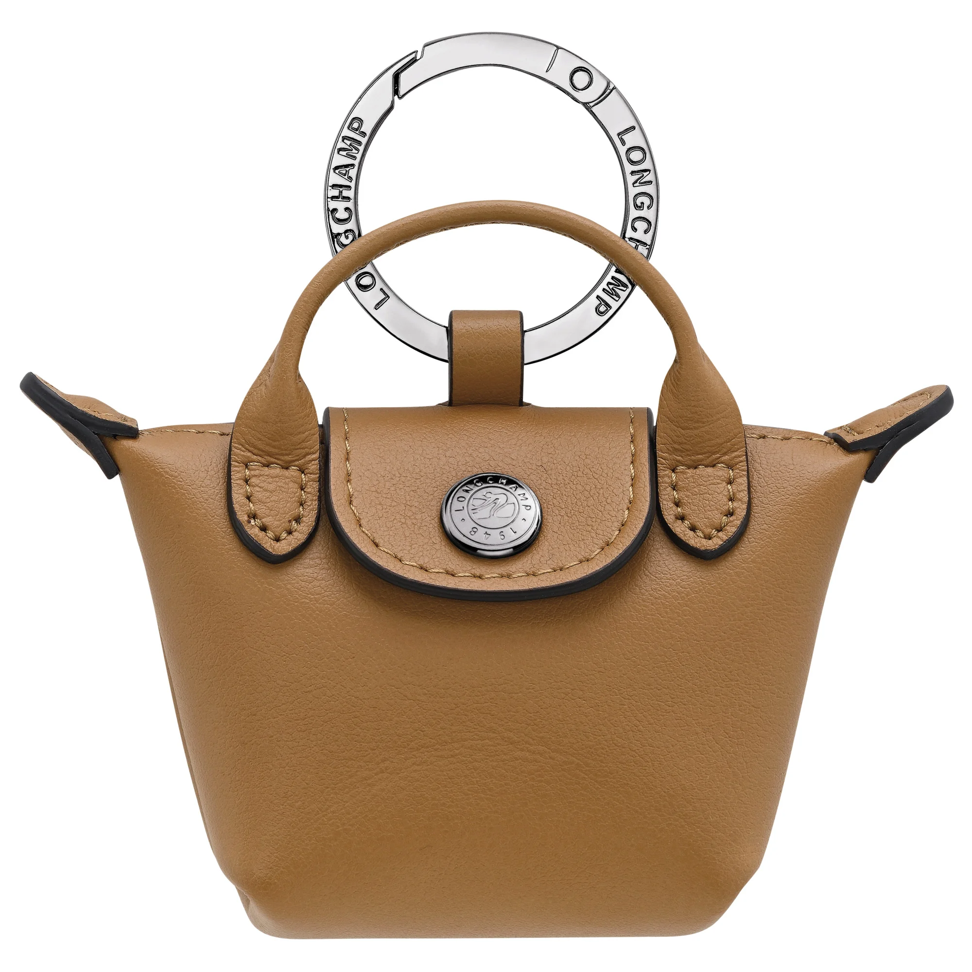 Le Pliage Xtra Key ring Tobacco - Leather - 1