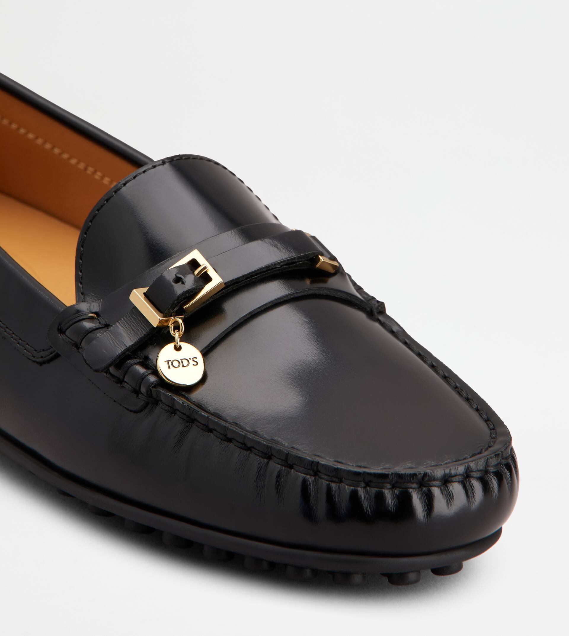 CITY GOMMINO DRIVING SHOES IN LEATHER - BLACK - 6