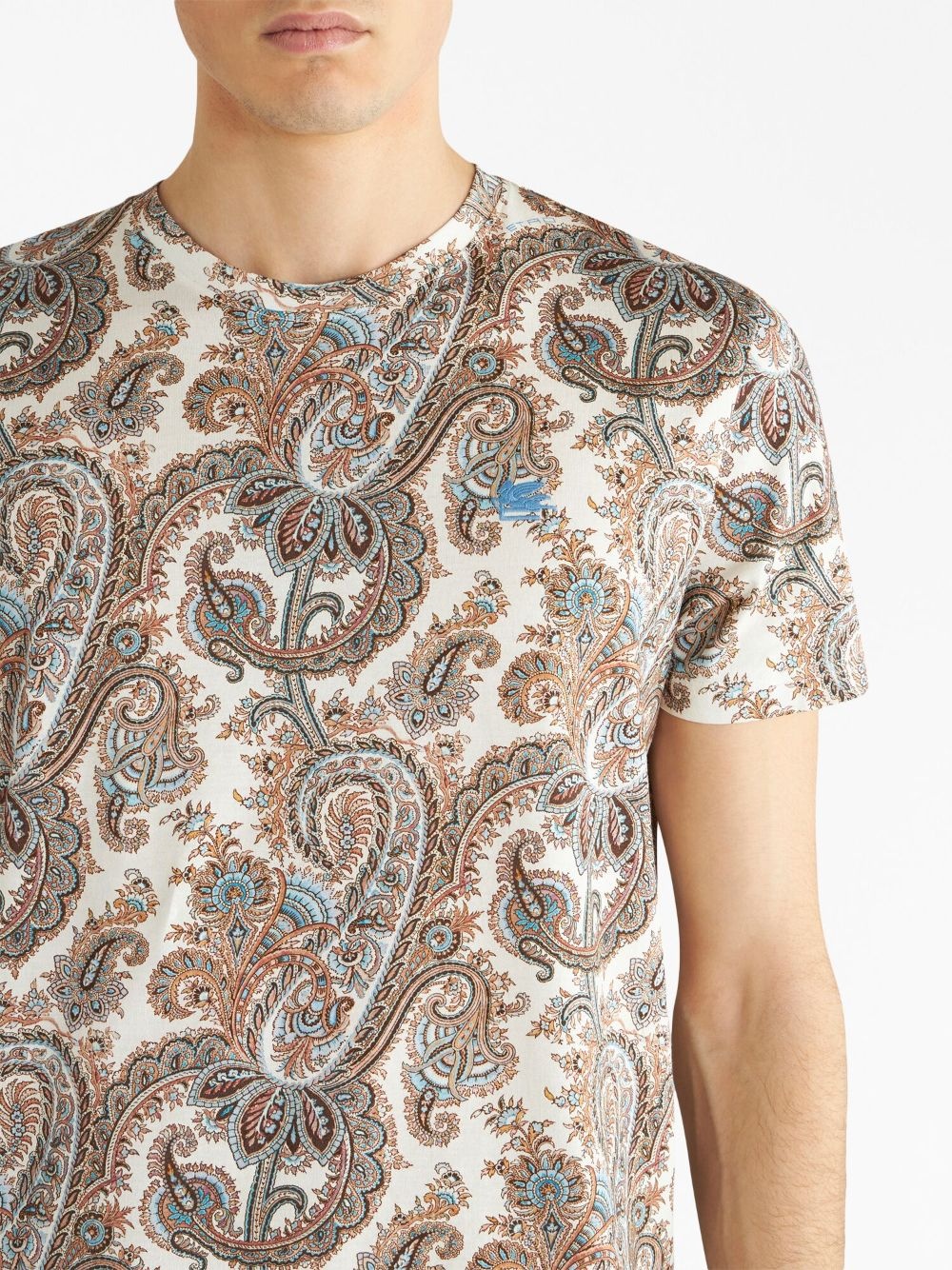 paisley-print cotton T-shirt - 4