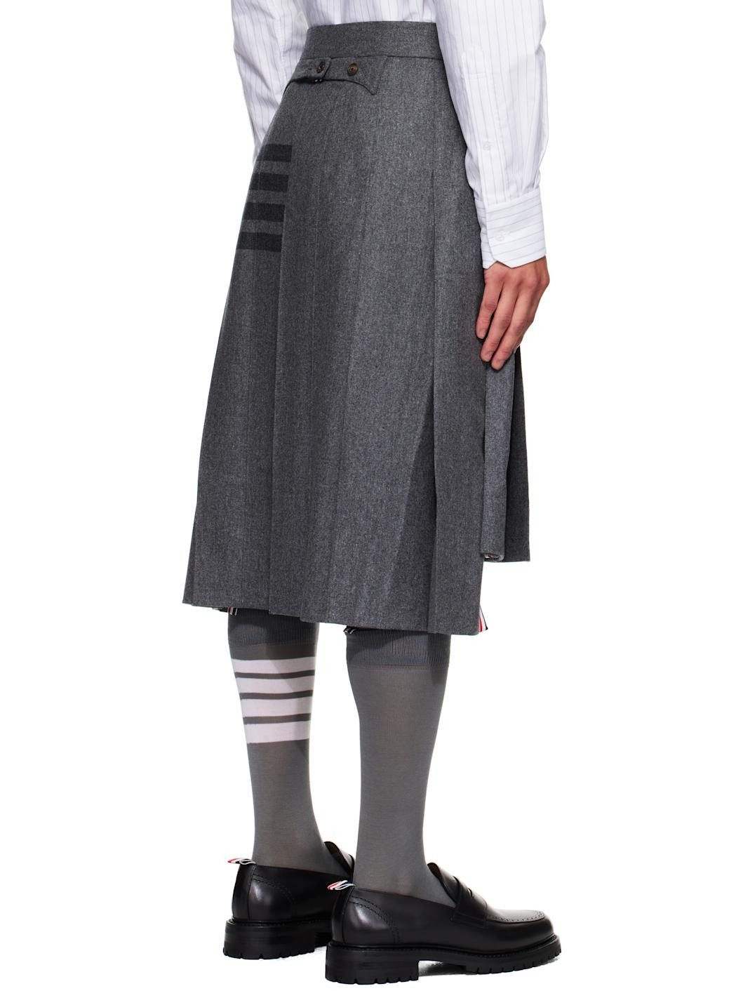 Gray Flannel 4-Bar Classic Midi Pleated Skirt - 3