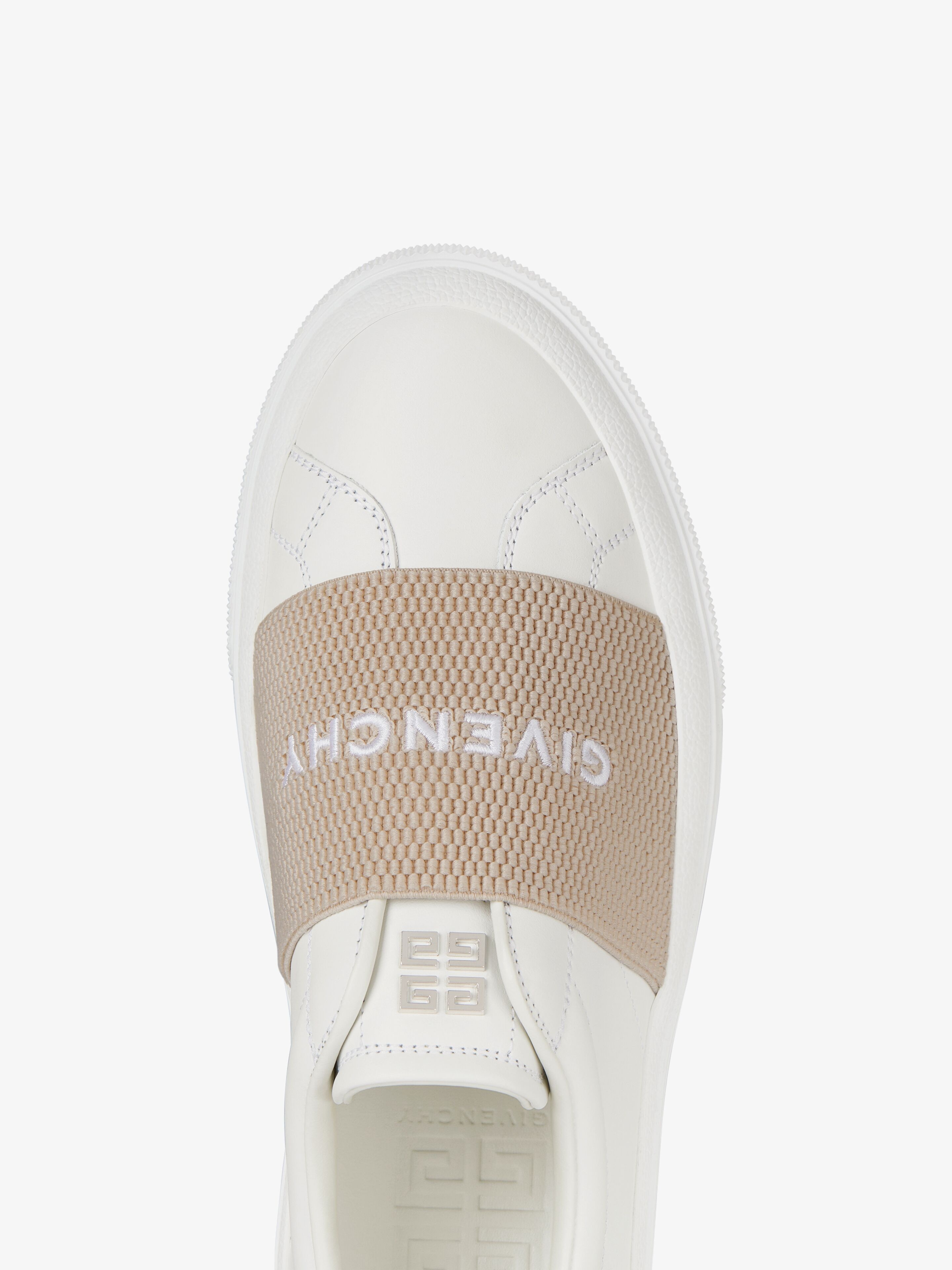 CITY SPORT SNEAKERS IN LEATHER WITH GIVENCHY STRAP - 6