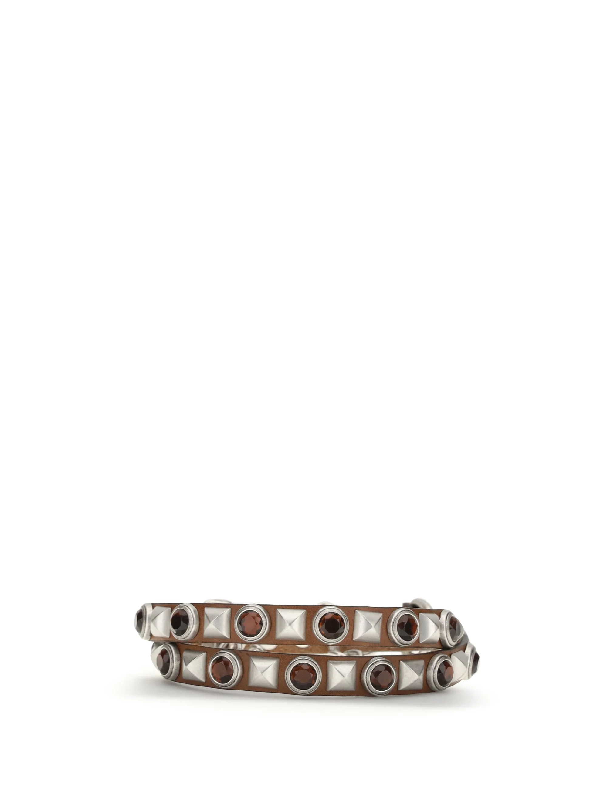 Etro Women Leather Belt With Jeweled Studs - 1