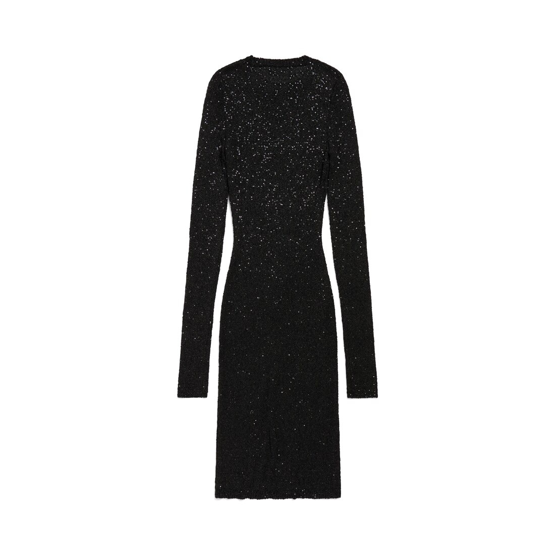 Women's Mini Crewneck Dress in Black - 2