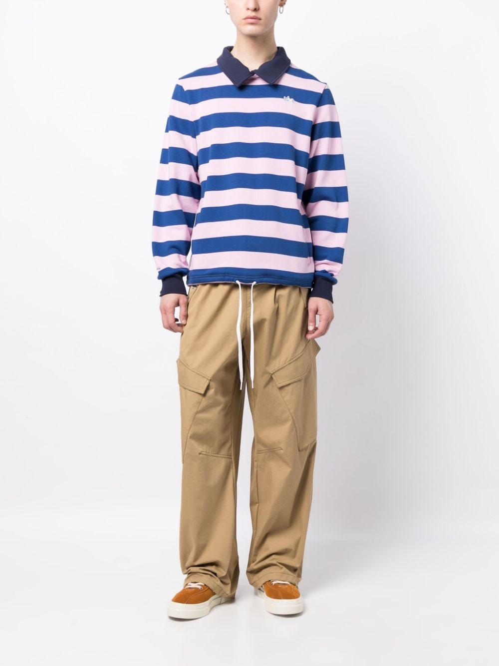 x Noah striped polo shirt - 3