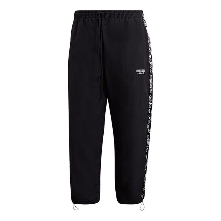 adidas originals Side Logo Sports Casual Trousers Men Black GJ6744 - 1