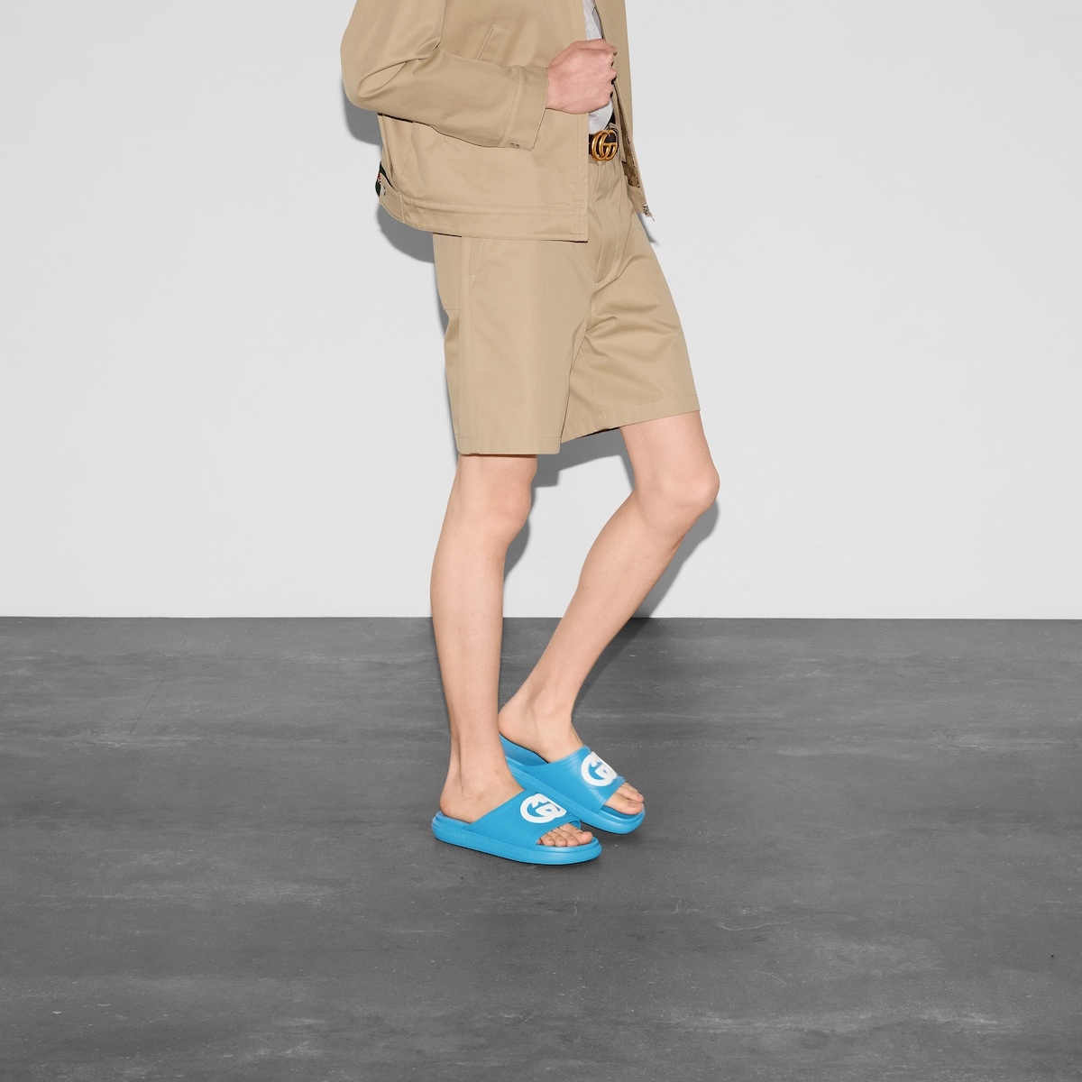 Men's Interlocking G slide sandal - 3