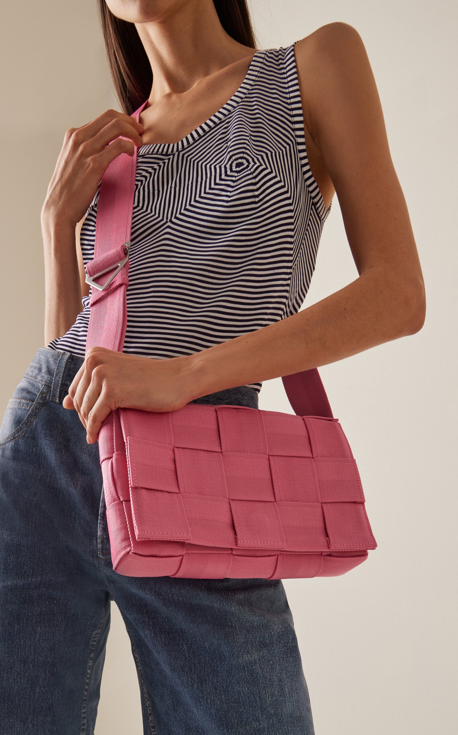 The Cassette Webbing Bag pink - 2