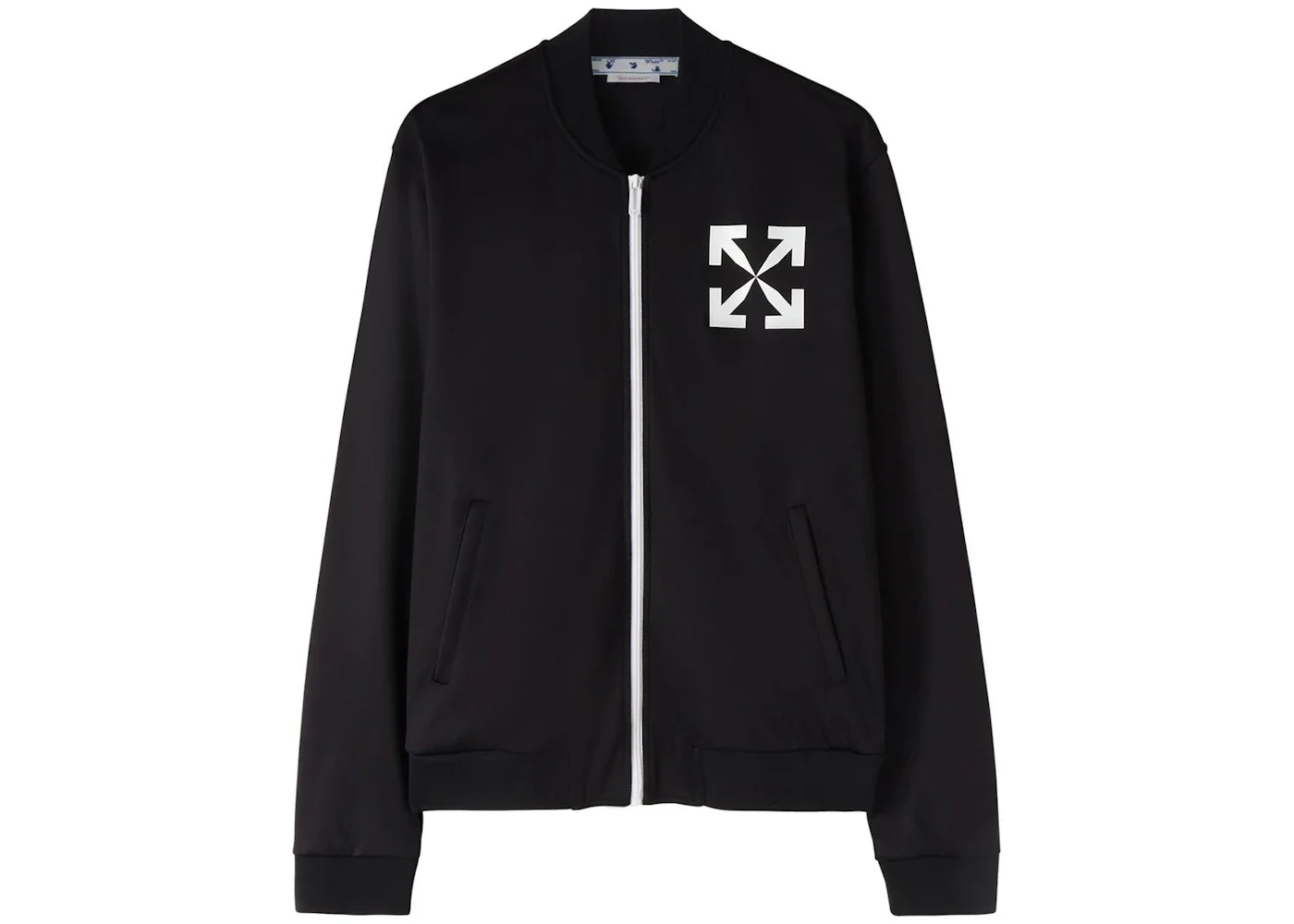 OFF-WHITE Single Arrow Slim Track Top Black/White - 1