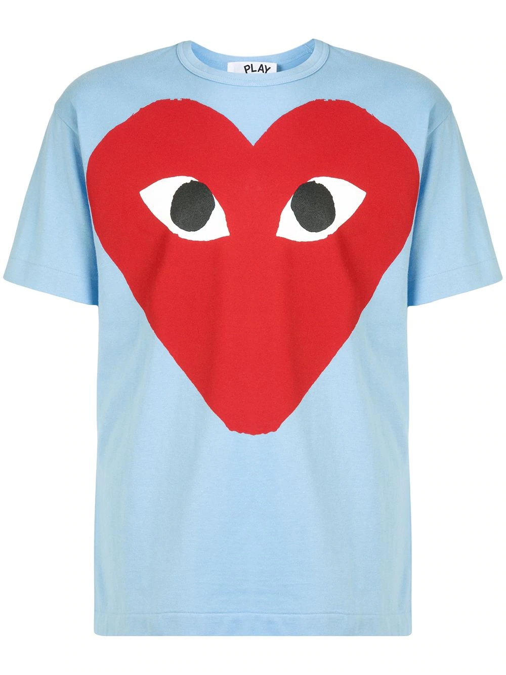 heart print crewneck T-shirt - 1