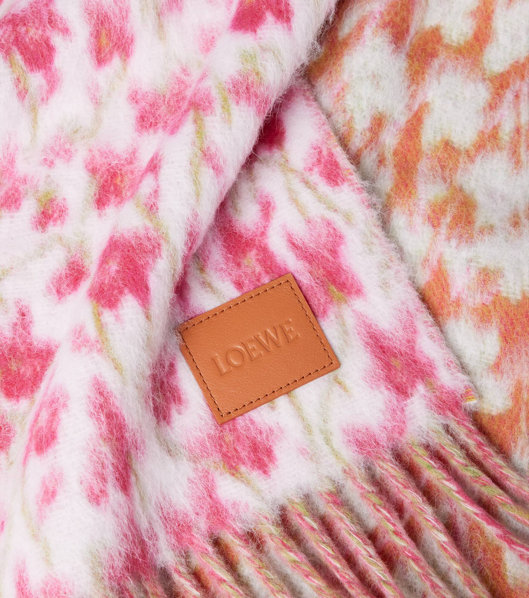 Floral wool-blend scarf - 4