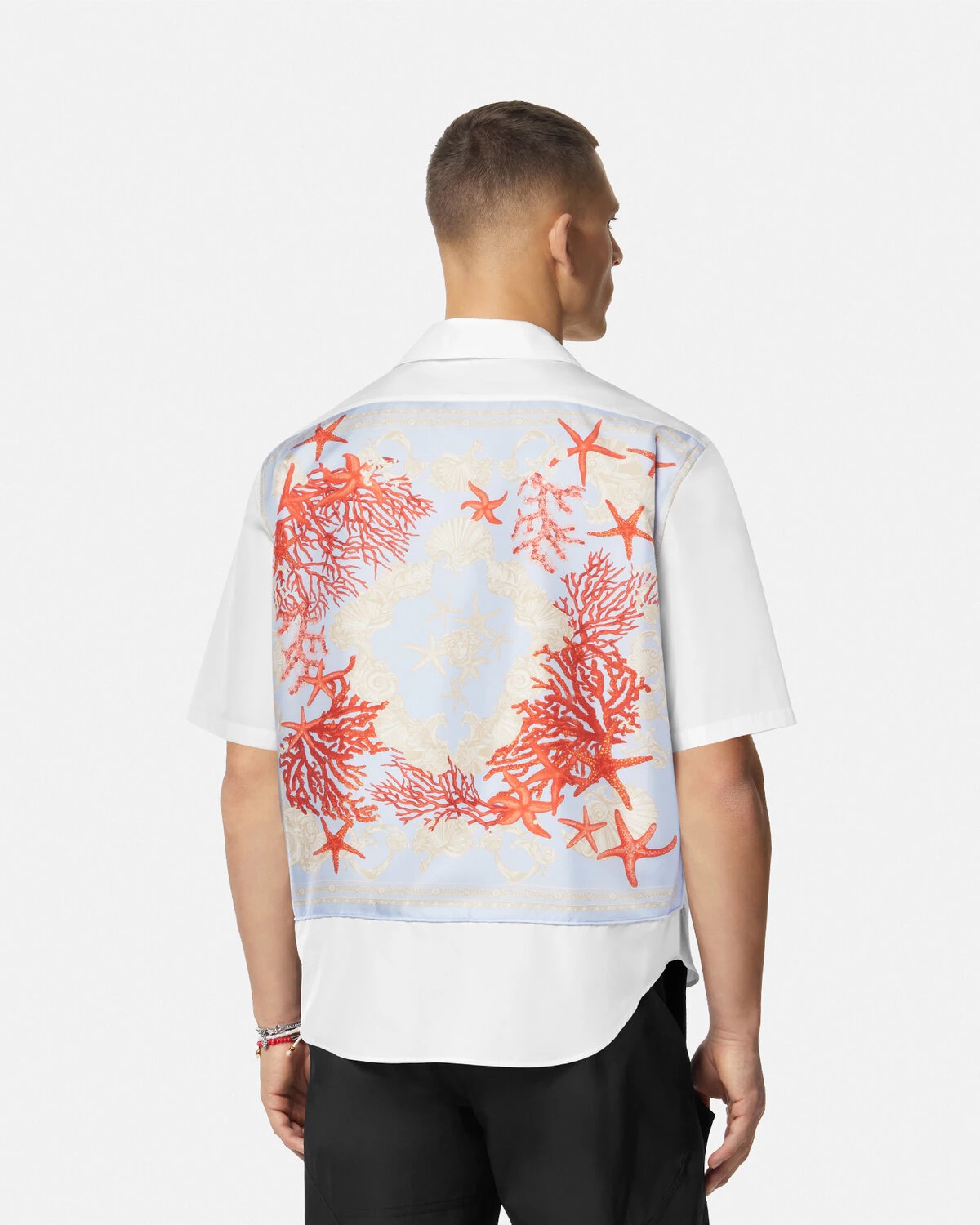 Embroidered Barocco Sea Shirt - 5