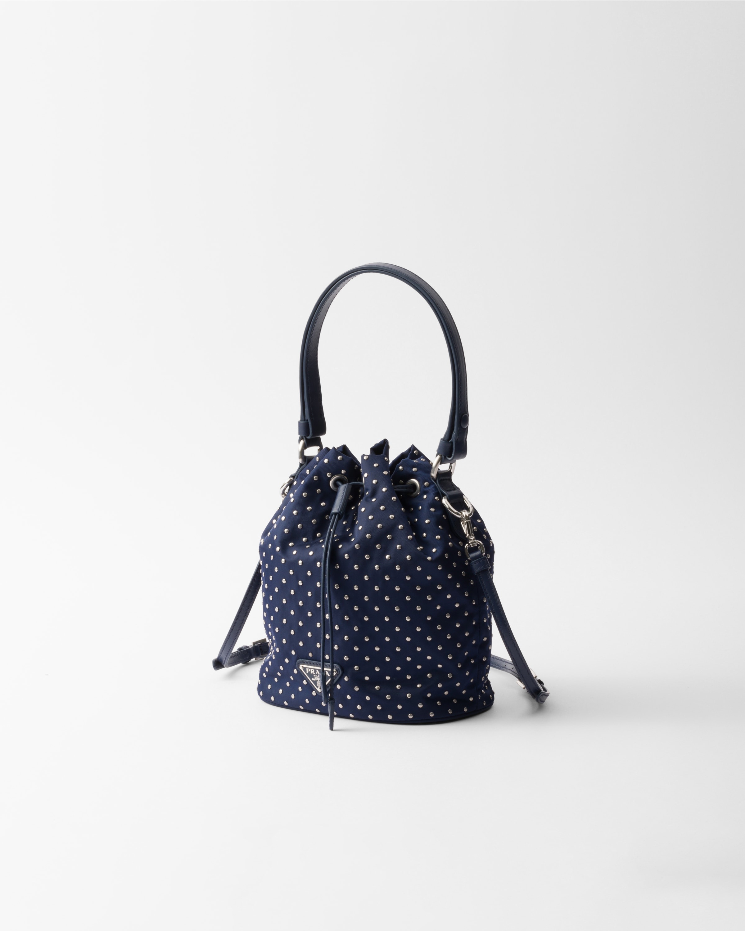 Re-Nylon mini-bag with studs - 2