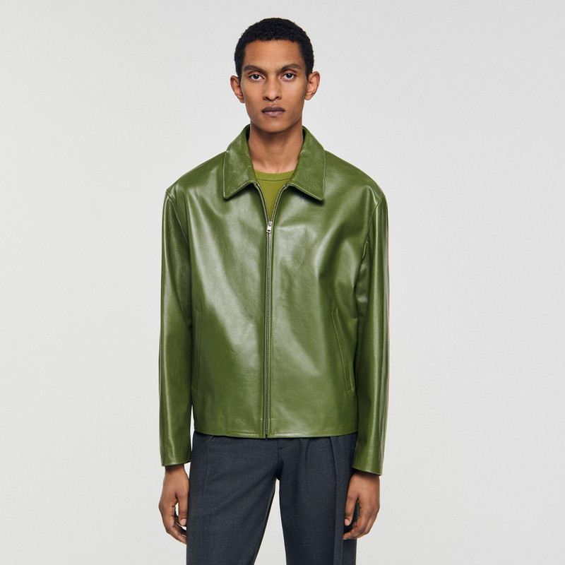ZIP-UP LEATHER JACKET 5