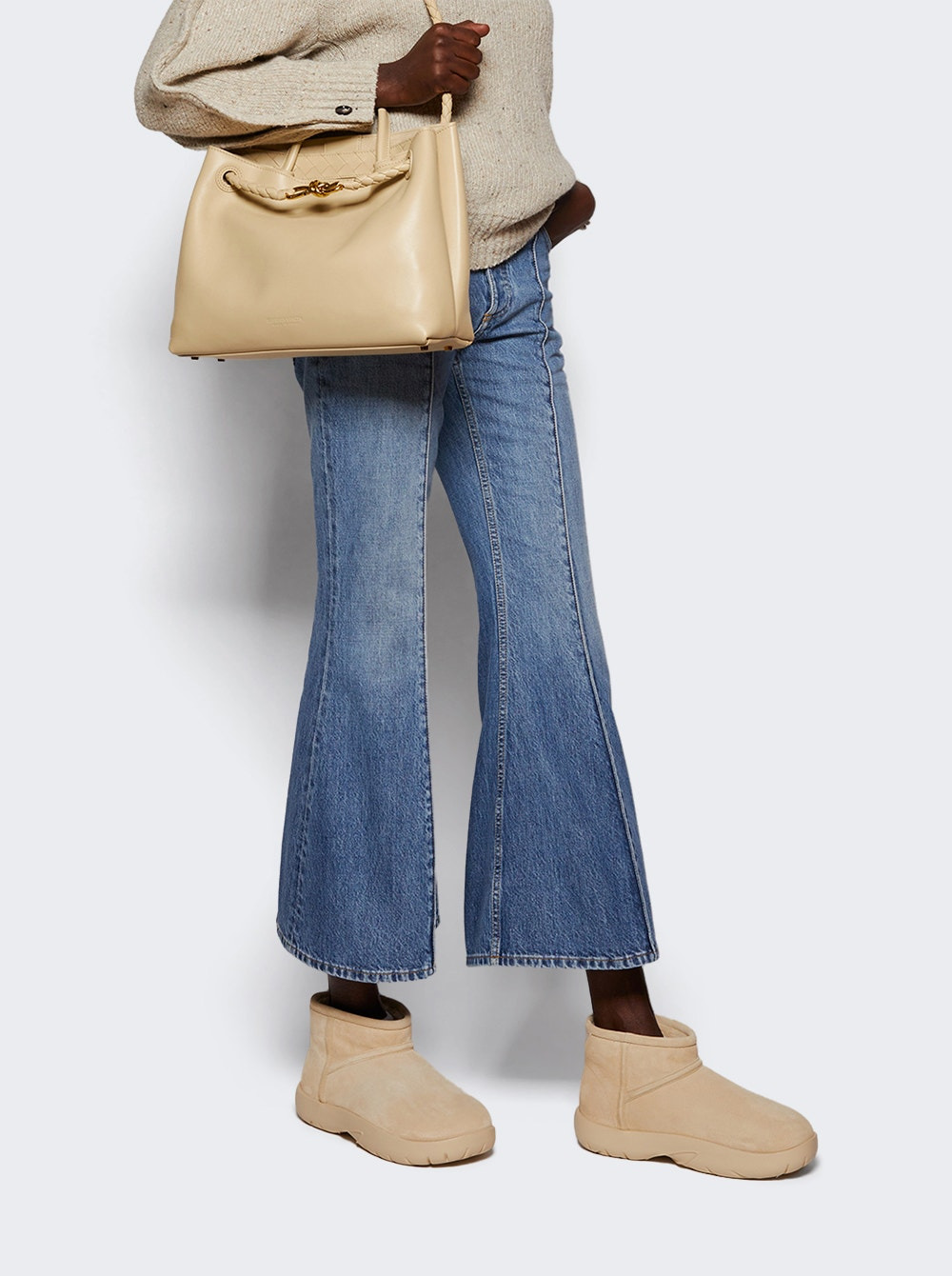 Snap Mini Ankle Boot Porridge - 2