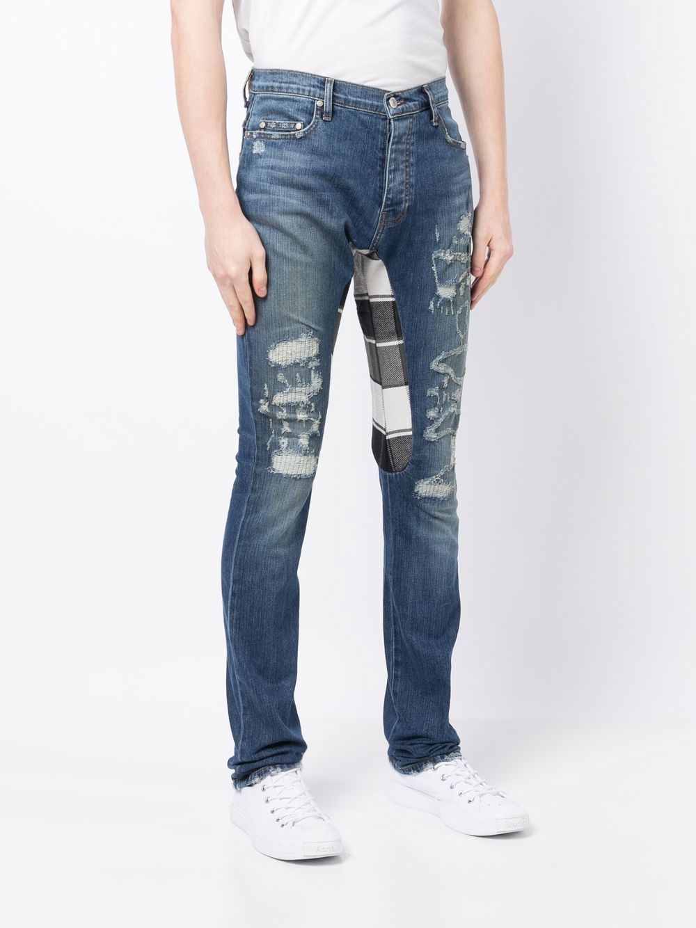 distressed skinny jeans - 3