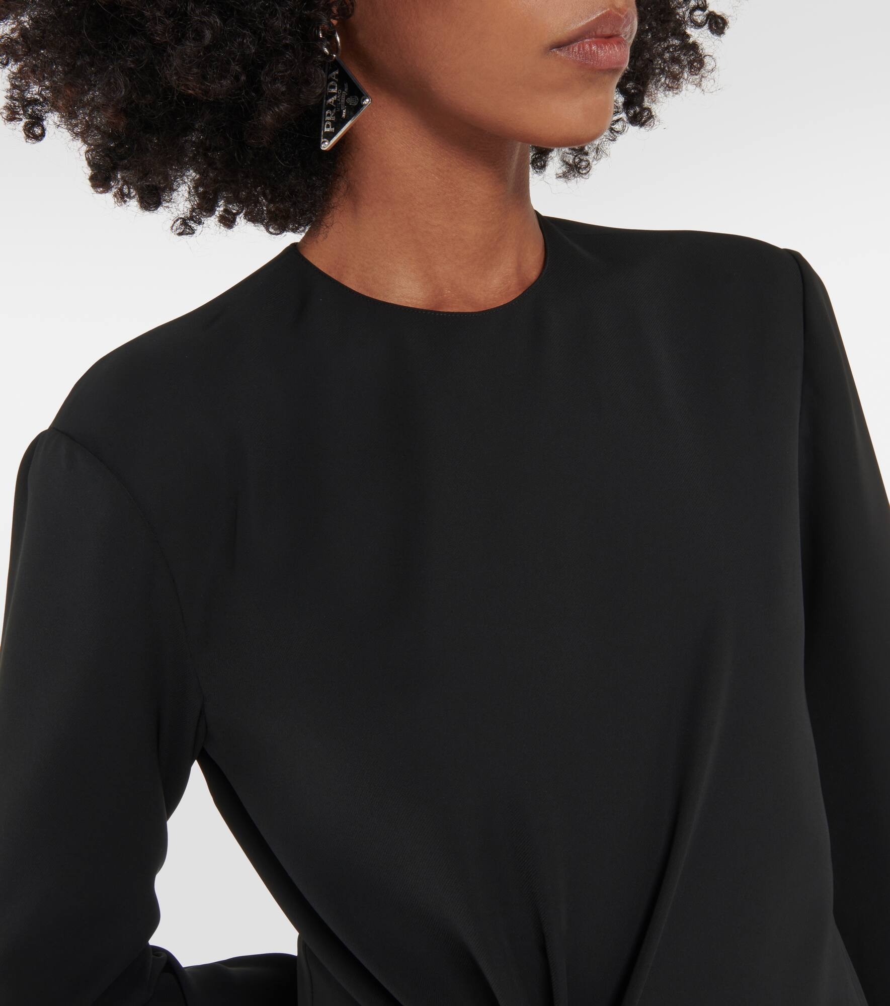 Embellished crêpe midi dress - 4