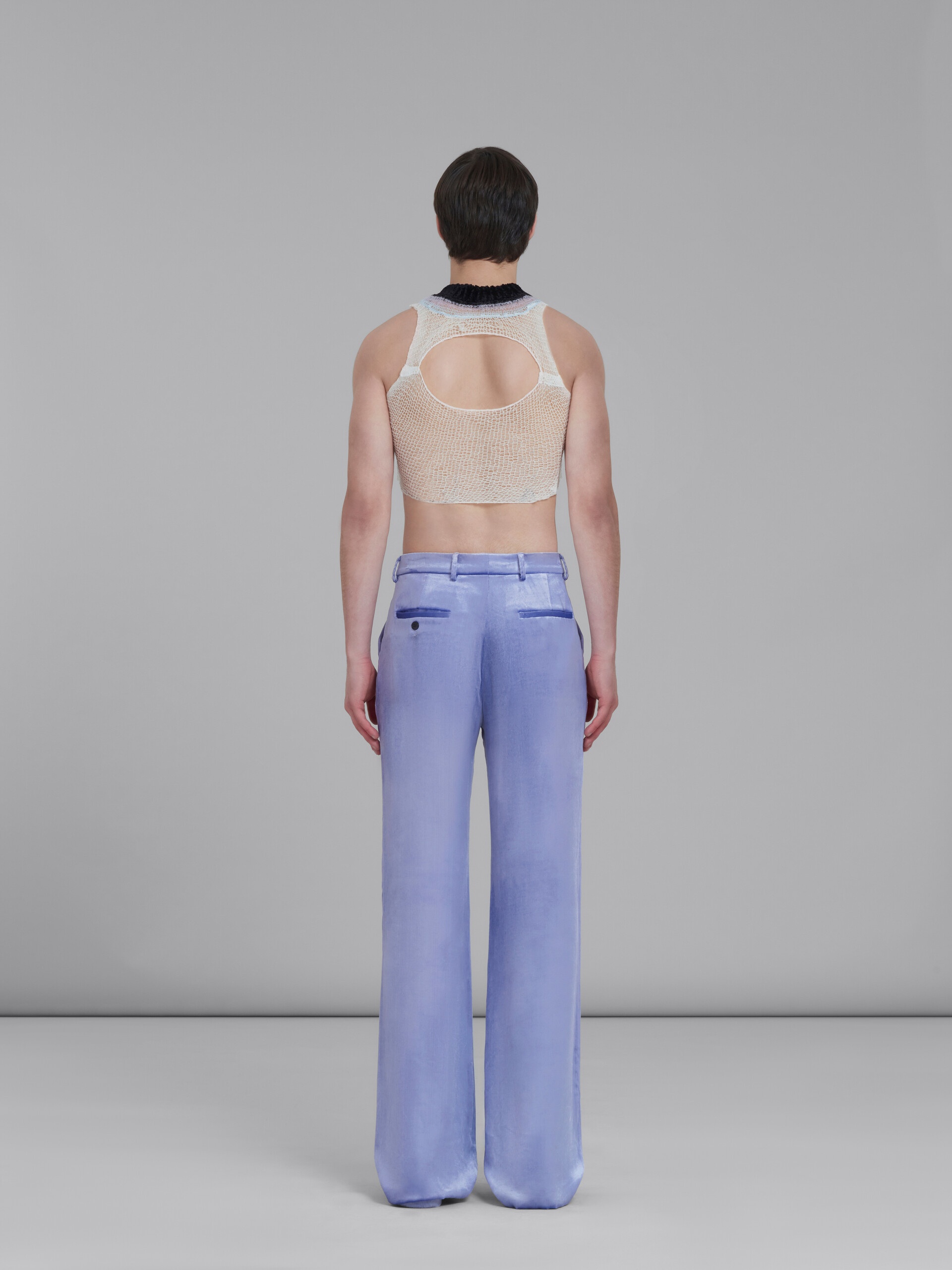 PURPLE VELVET TROUSERS - 3