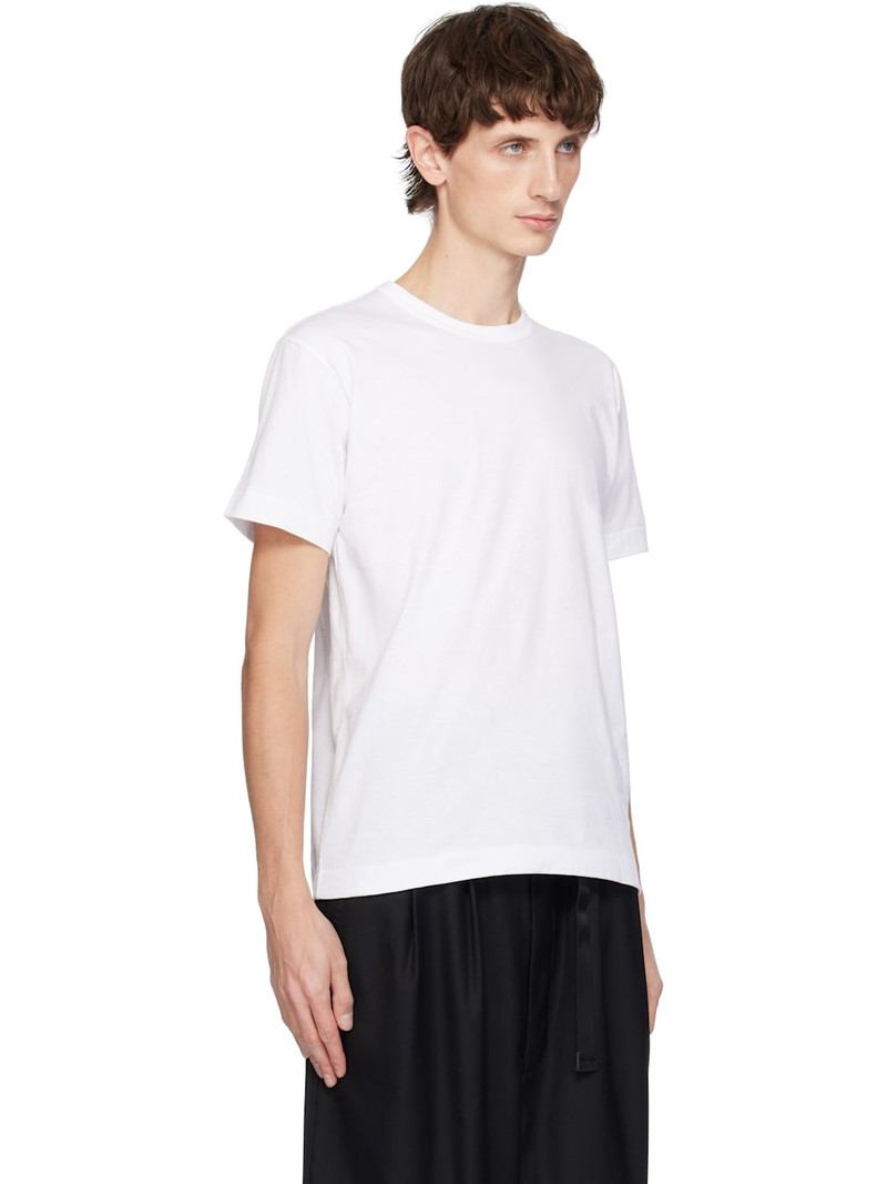White Classic Red Heart On Back T-shirt 2