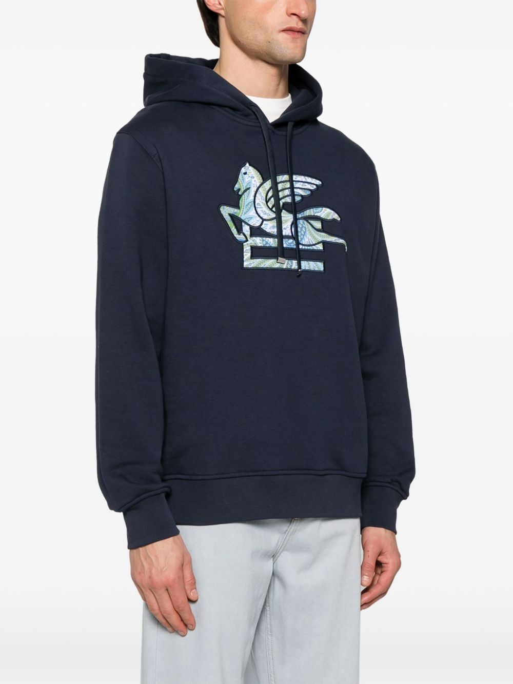 Pegaso-motif hoodie - 3