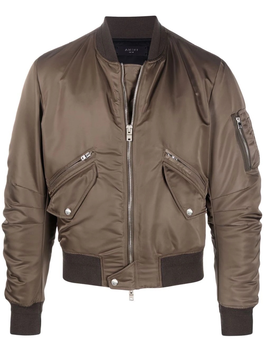 zipped-up bomber jacket - 1