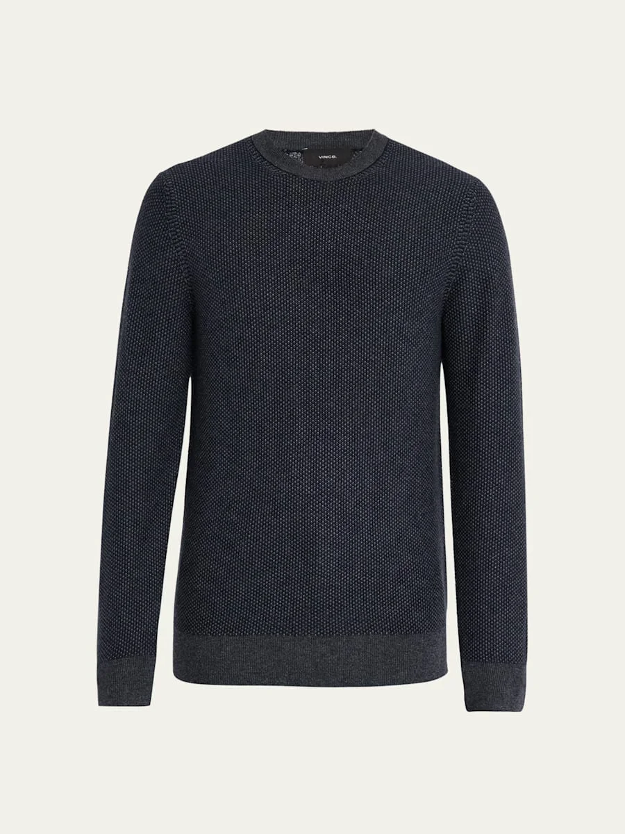 Men's Geometric Jacquard Sweater - 1