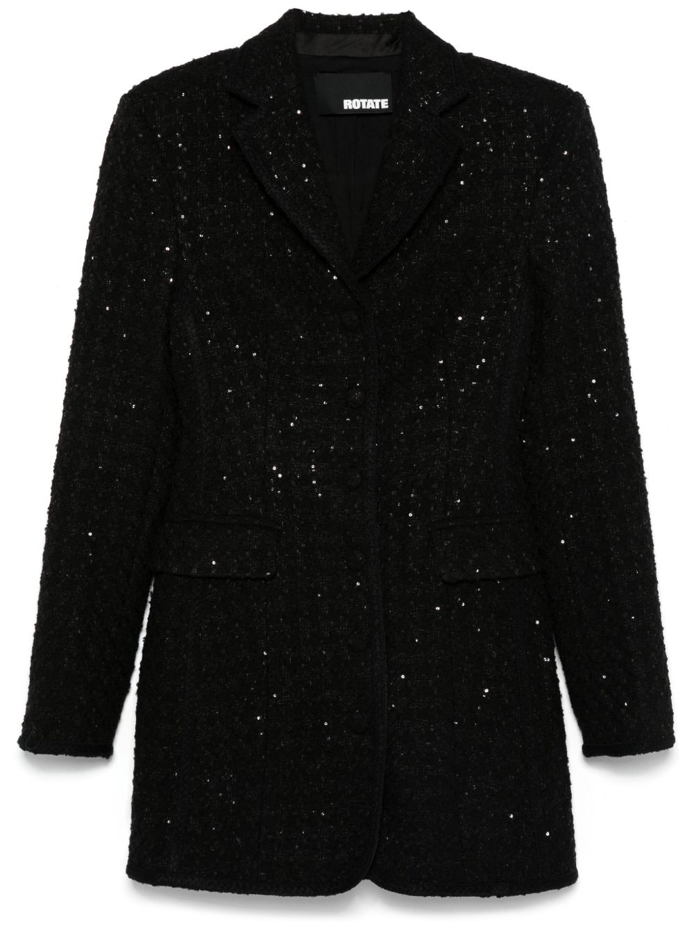 bouclé blazer dress - 1