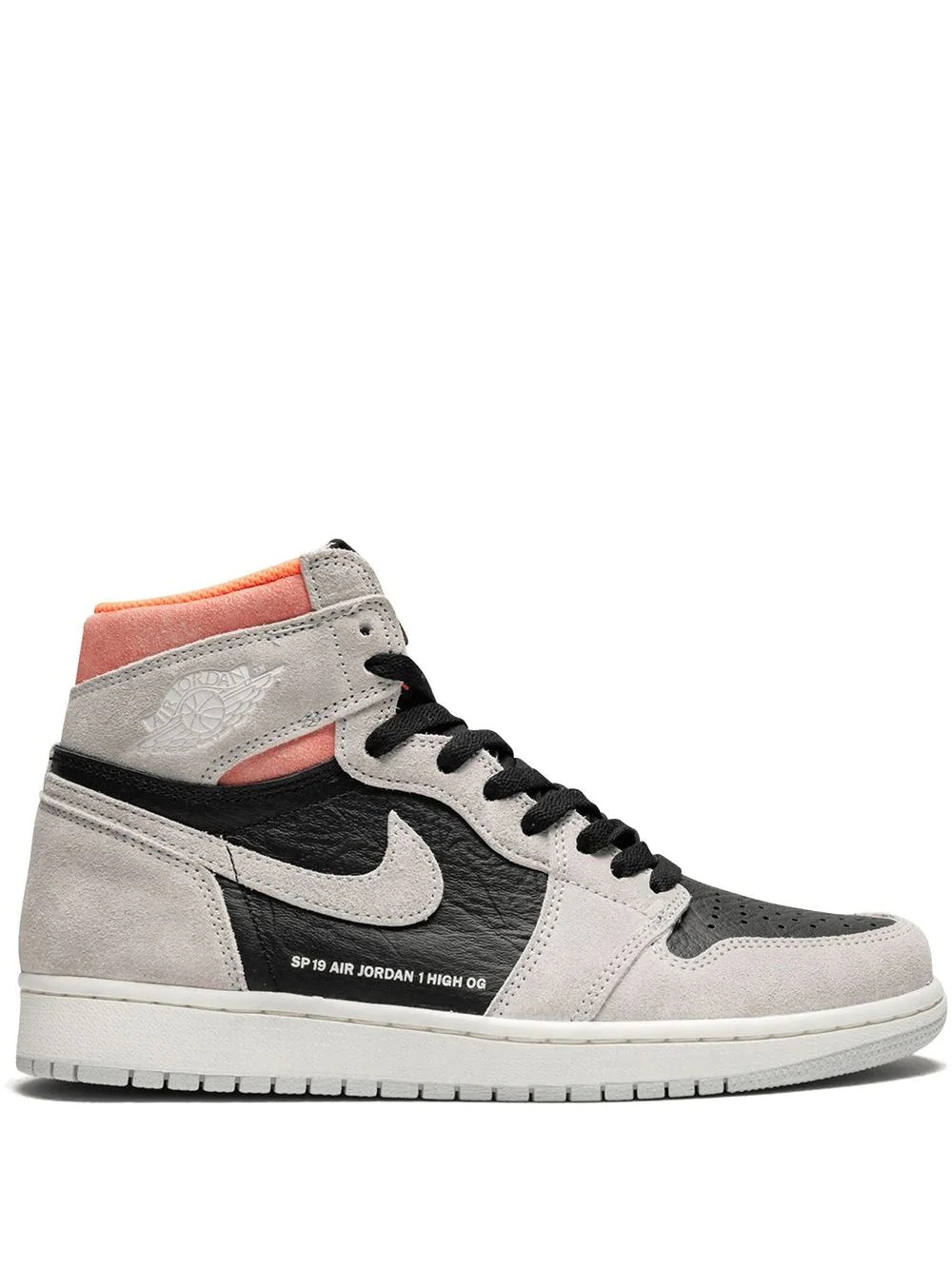 Air Jordan 1 Retro High OG neutral grey/hyper crimson - 1